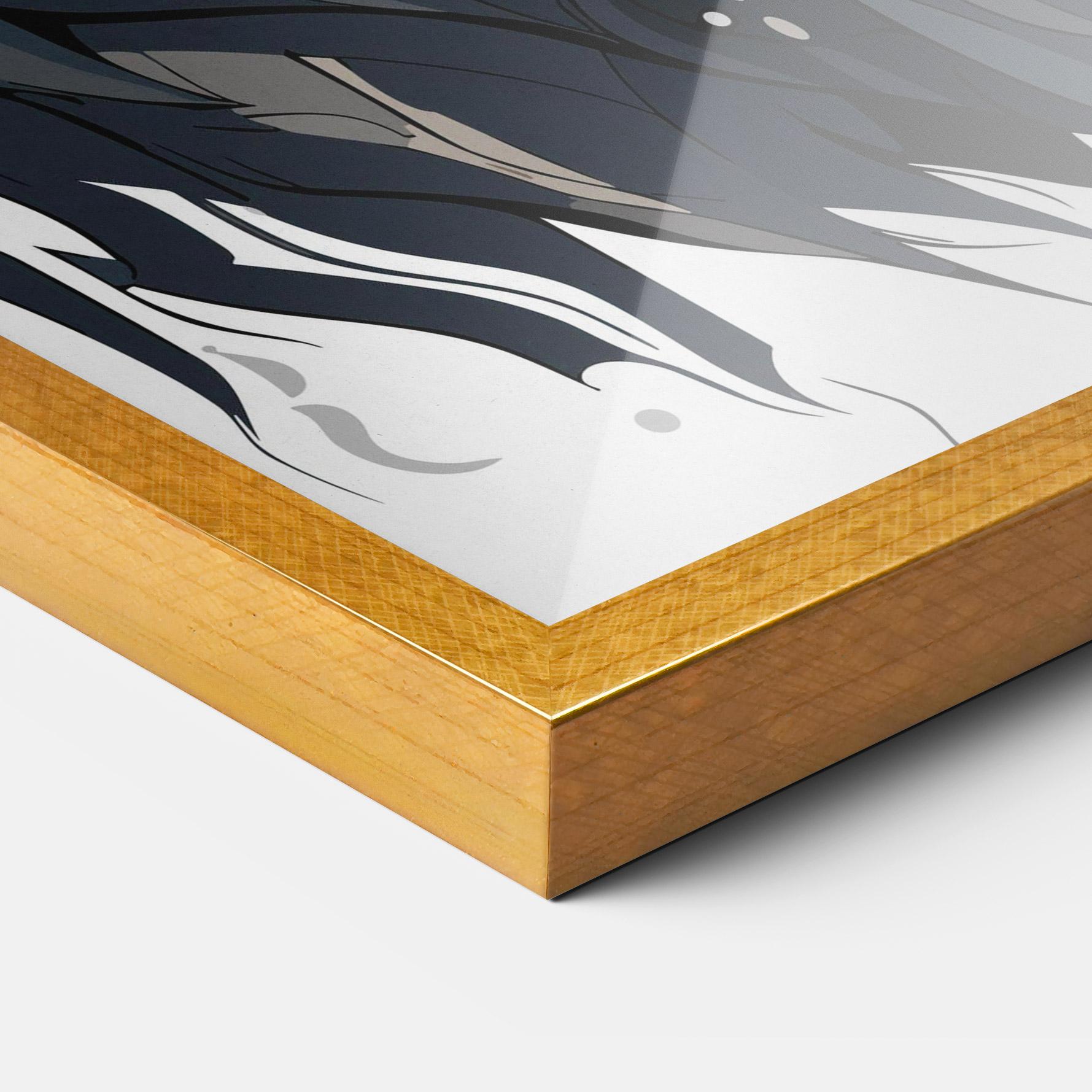 Poster Înrămat Brown Wolf mockup 3