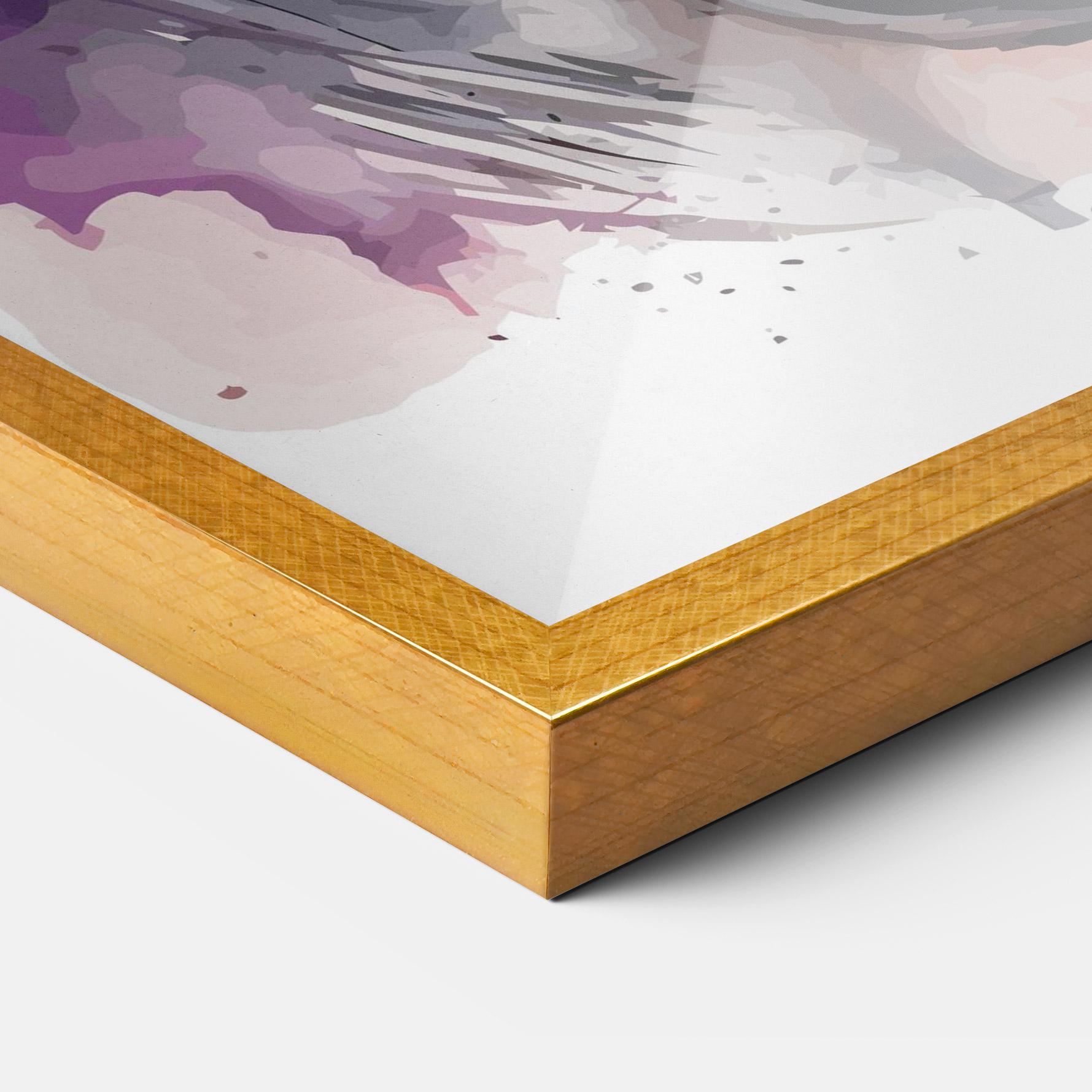 Poster Înrămat Watercolor Angry Wolf mockup 3