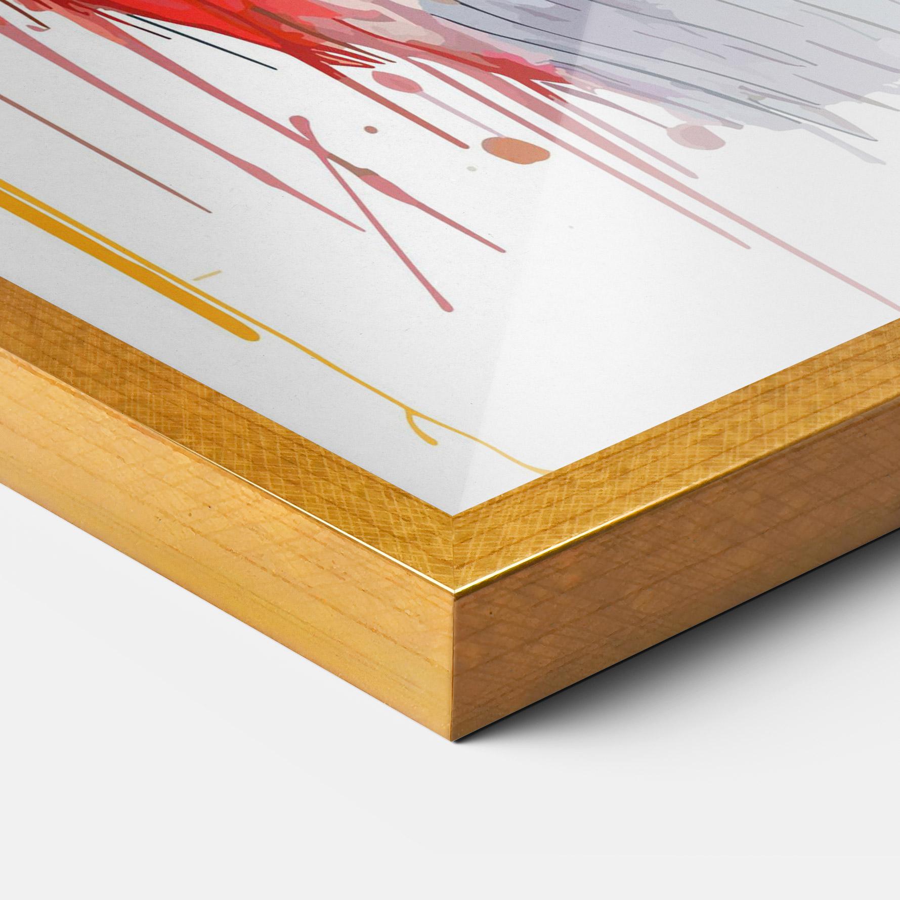 Poster Înrămat Watercolor Wolf mockup 3