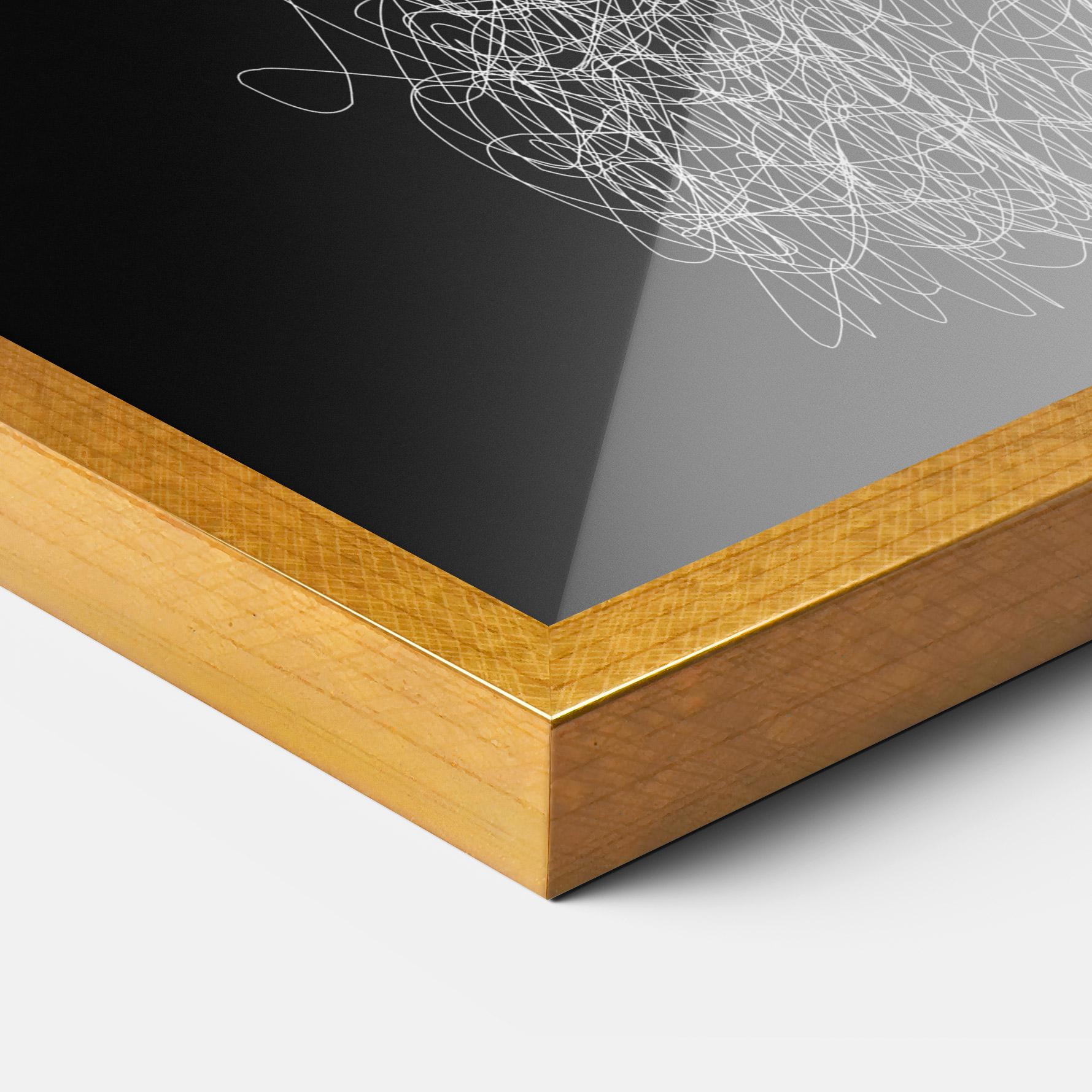 Poster Înrămat Wolf Line mockup 3