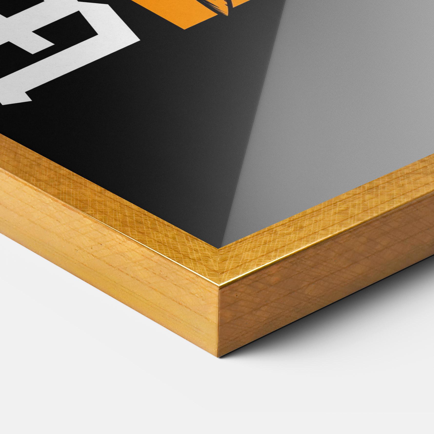 Poster Înrămat Wolf Skull mockup 3