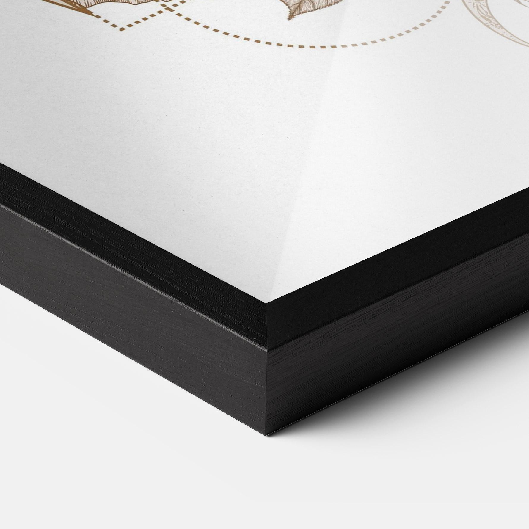 Poster Înrămat Magical Wolf mockup 3