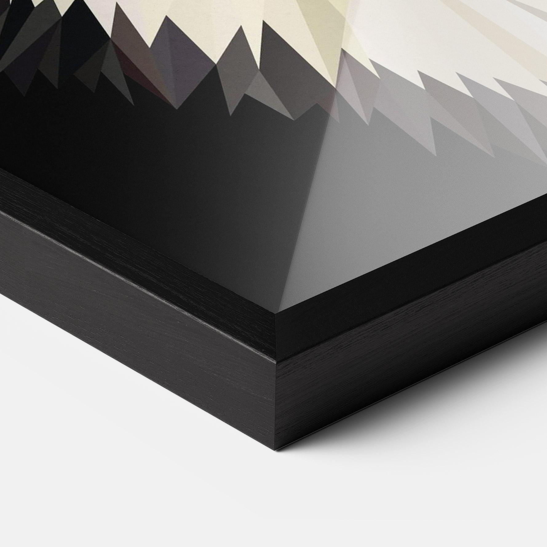 Poster Înrămat Pretty Wolf Head mockup 3