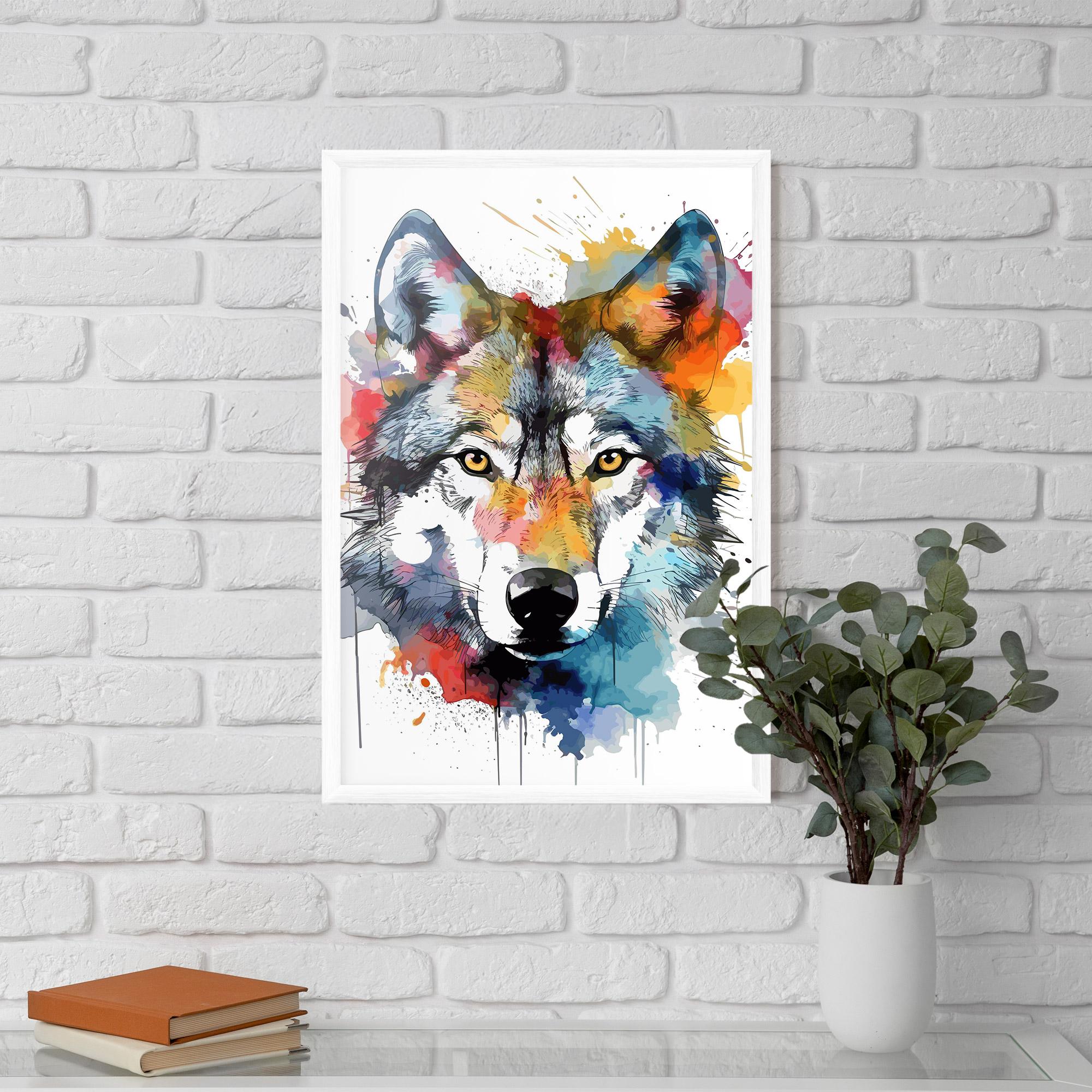 Poster Înrămat Wolf Art mockup 5
