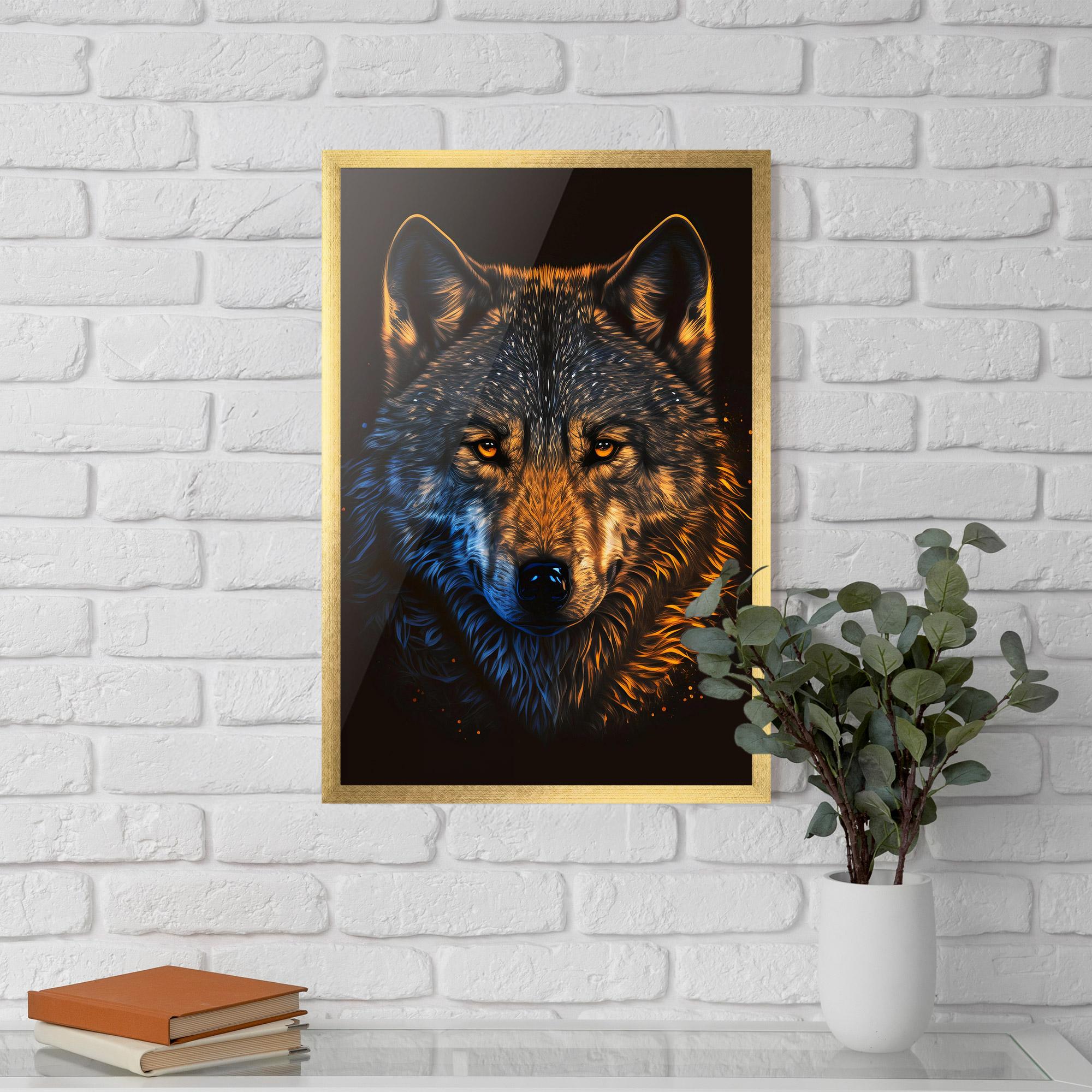 Poster Înrămat Alpha Portrait mockup 5