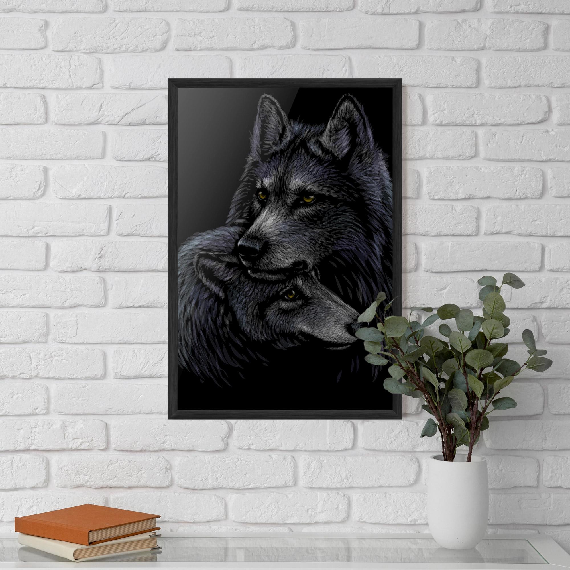 Poster Înrămat Mom Wolf mockup 5