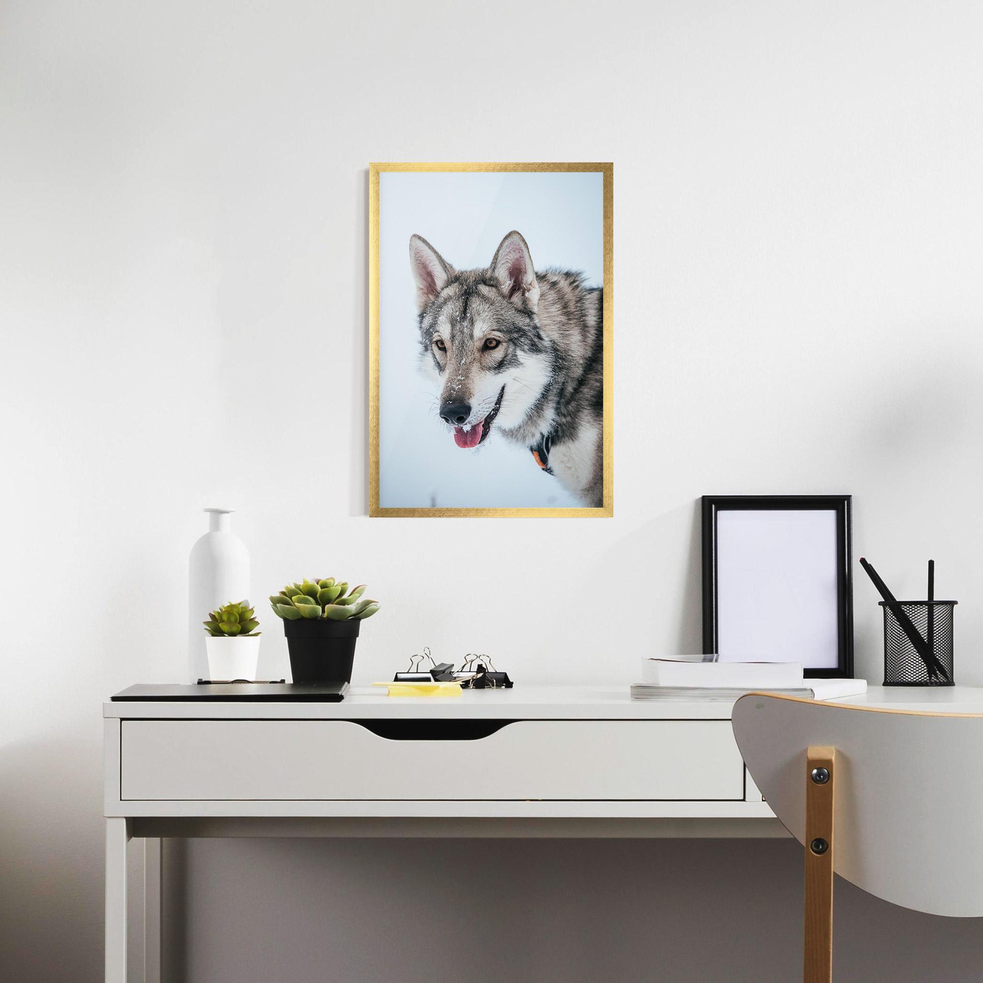Poster Înrămat Wolf Head mockup 7