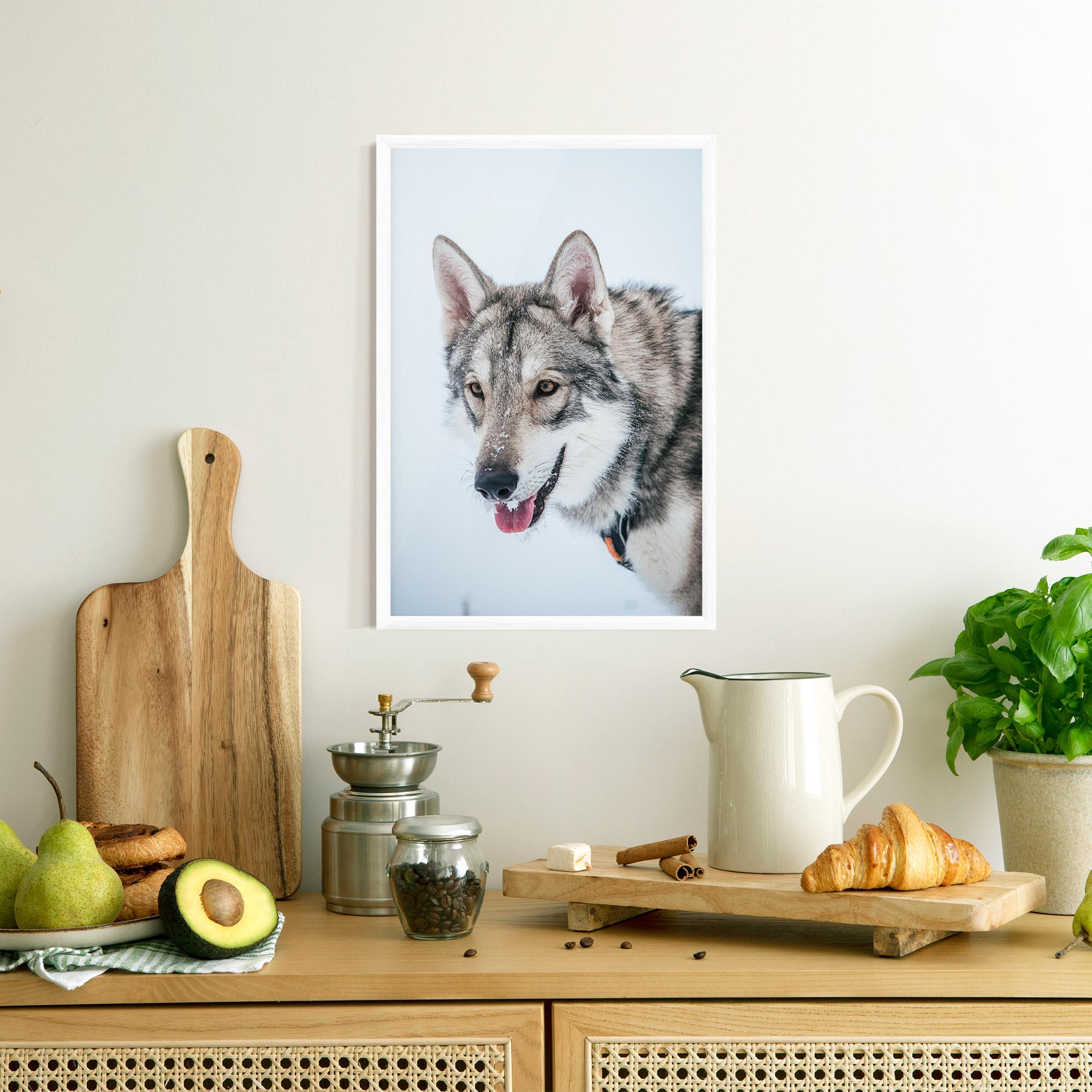 Poster Înrămat Wolf Head mockup 8
