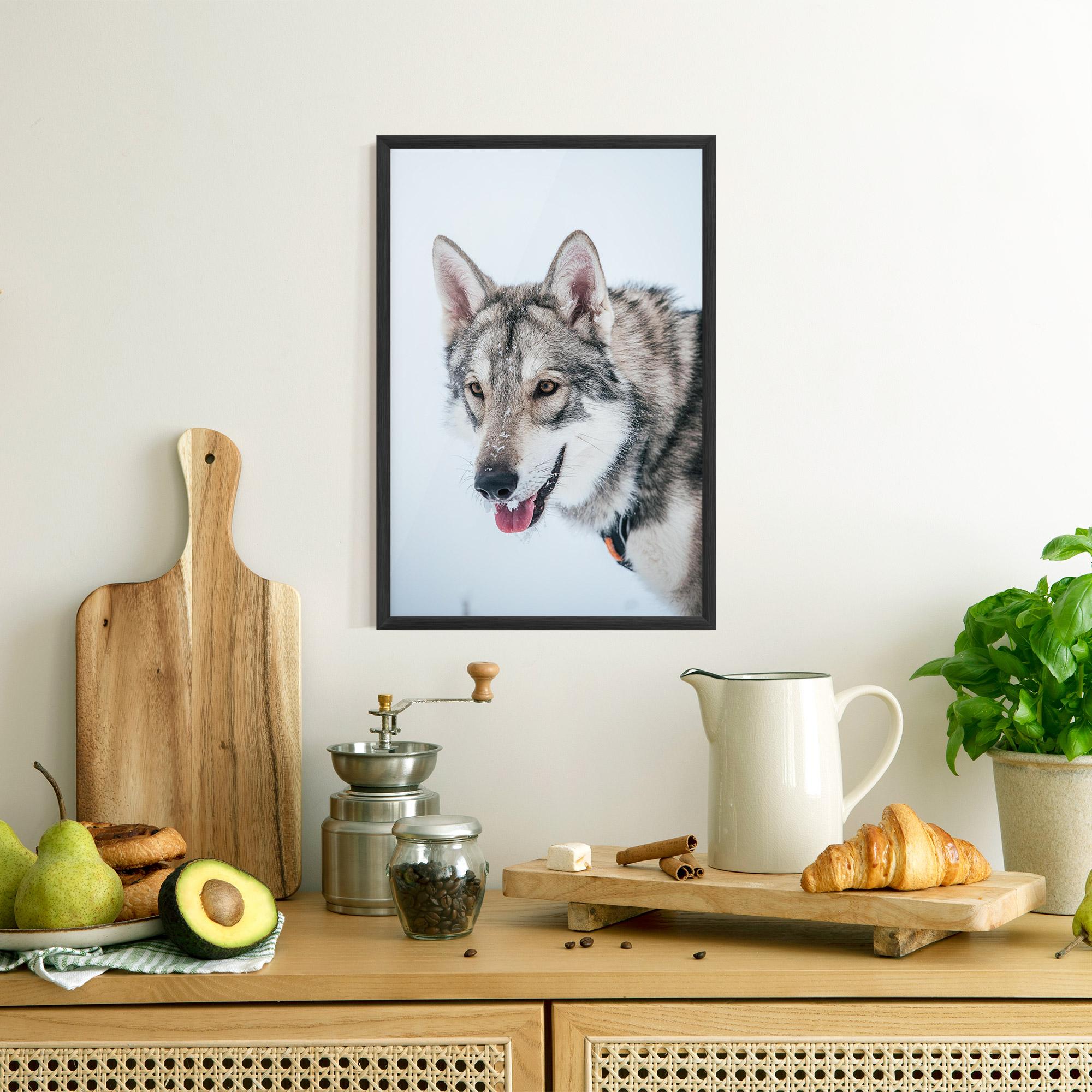 Poster Înrămat Wolf Head mockup 8