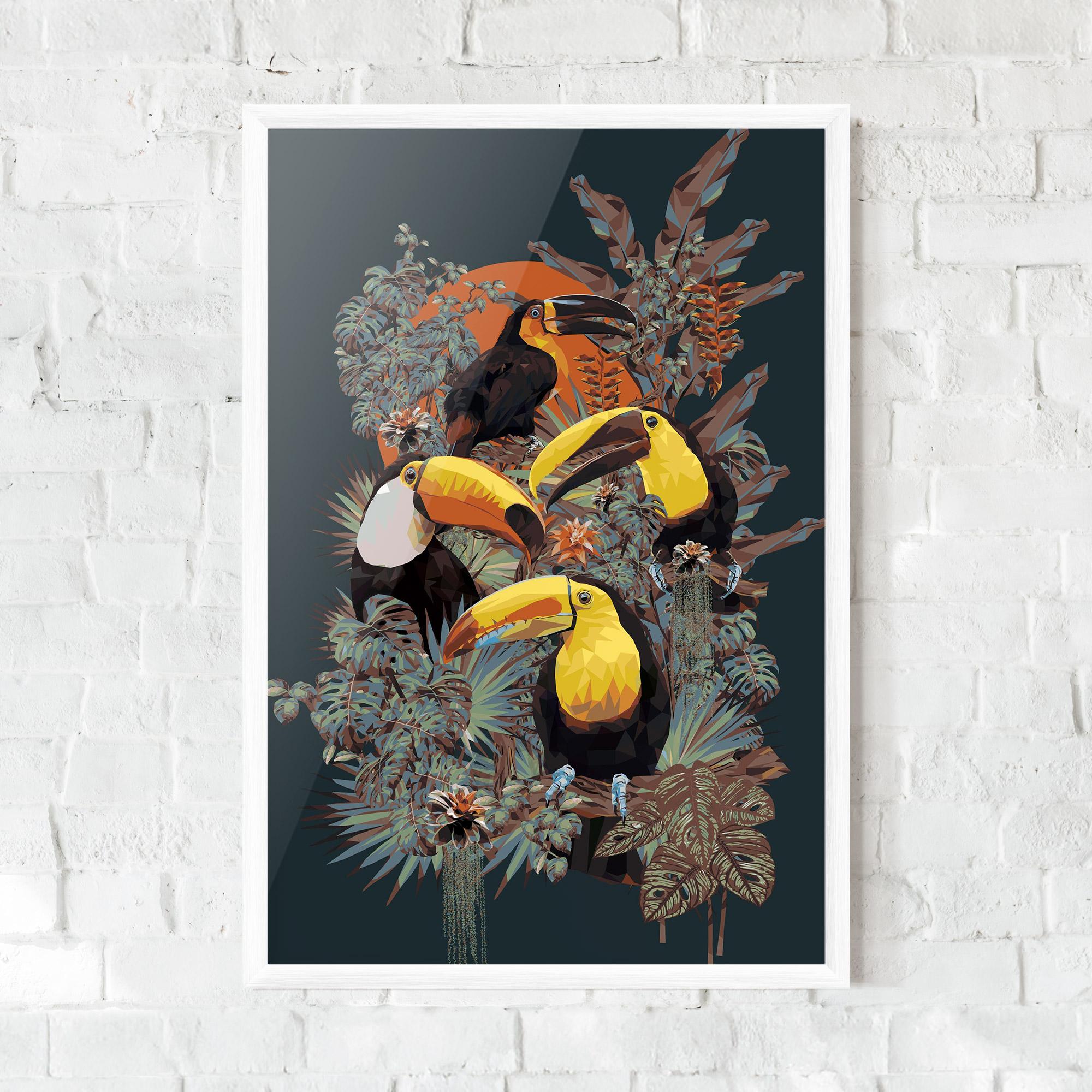 Poster Înrămat Toucan Birds mockup 0