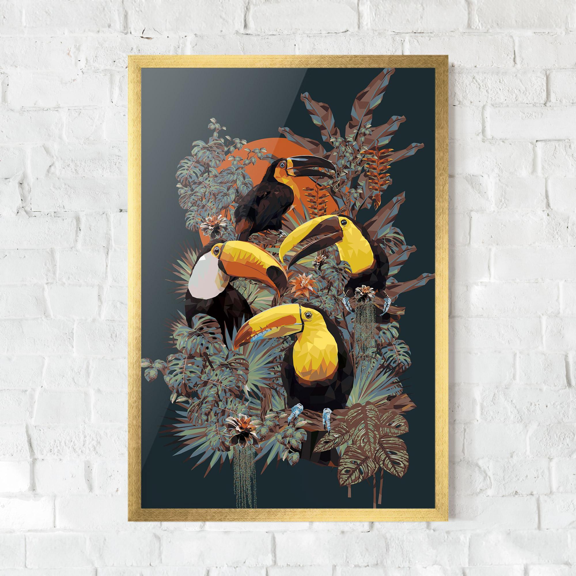 Poster Înrămat Toucan Birds mockup 0