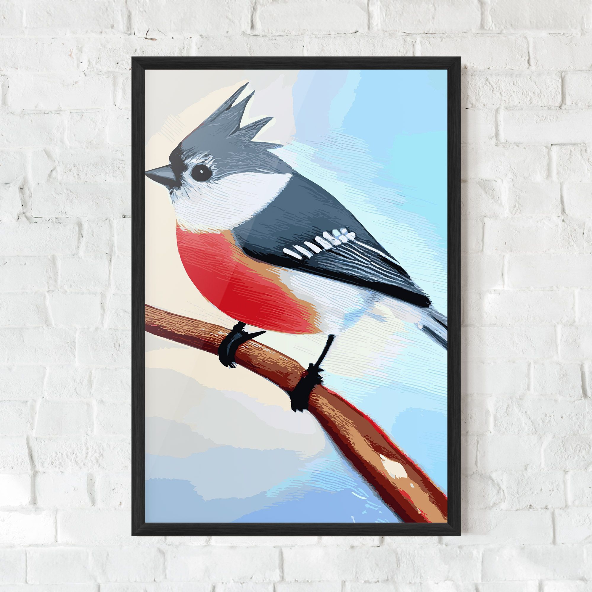Blue Bird Painting mockup 0