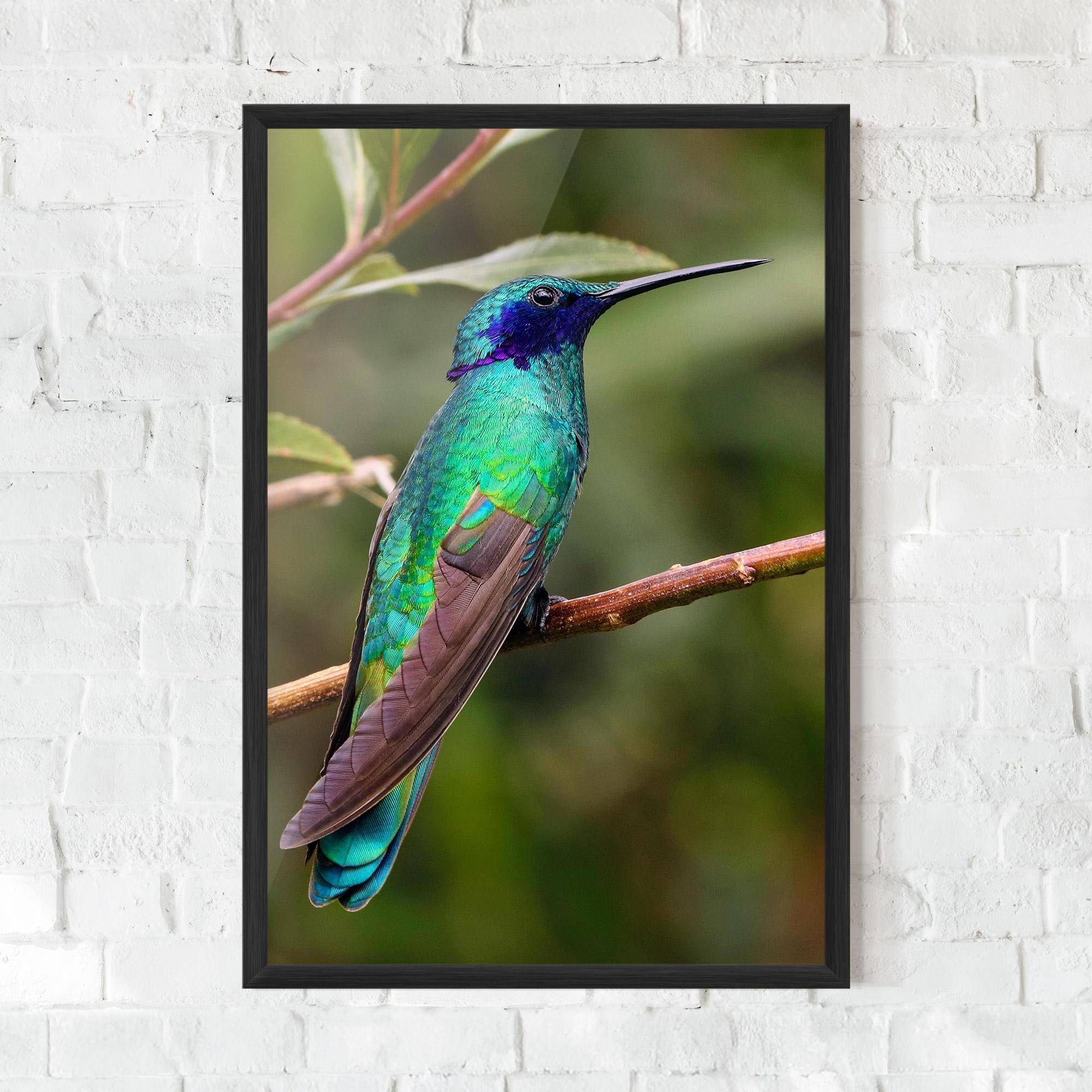 Poster Înrămat Green Bird mockup 0