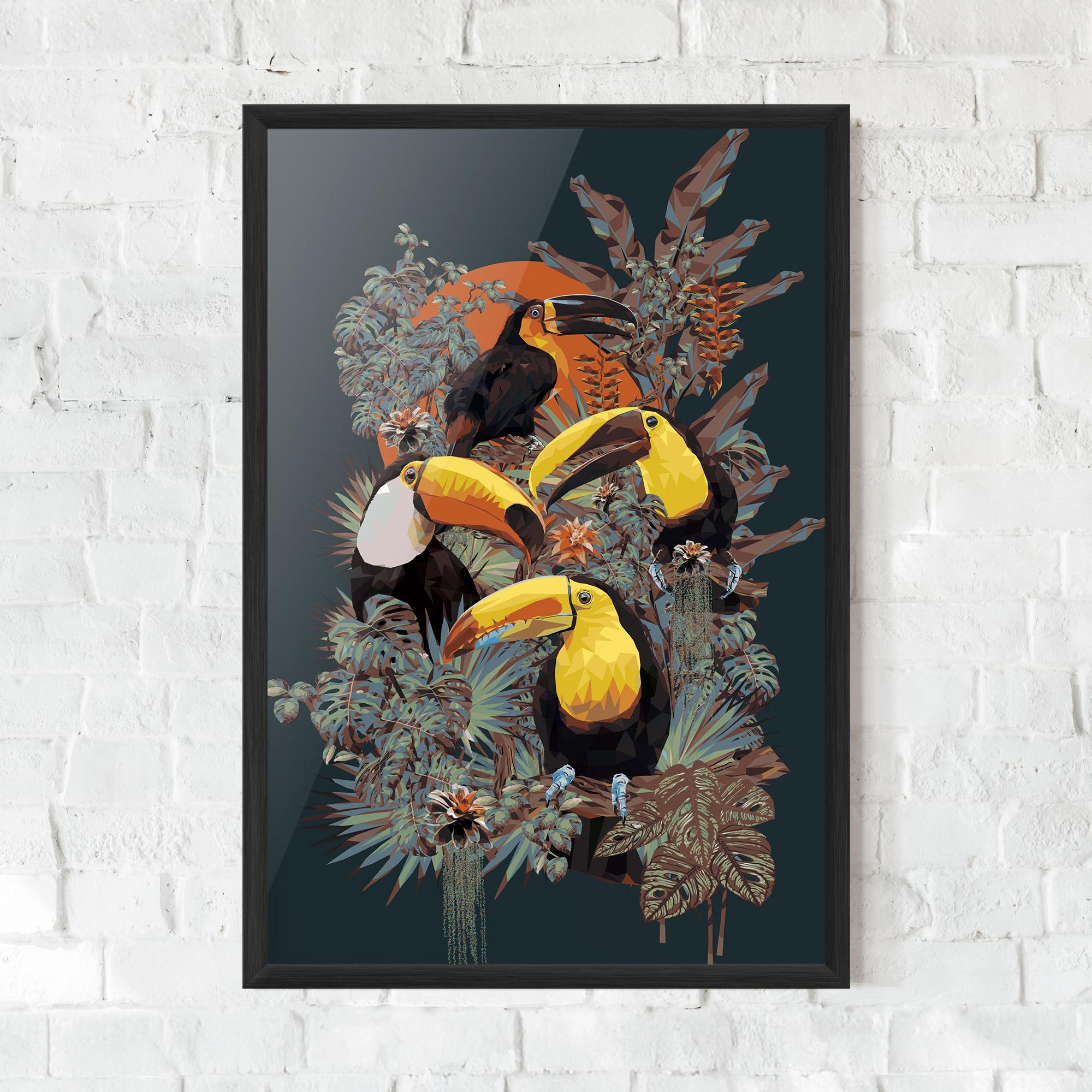 Poster Înrămat Toucan Birds mockup 0