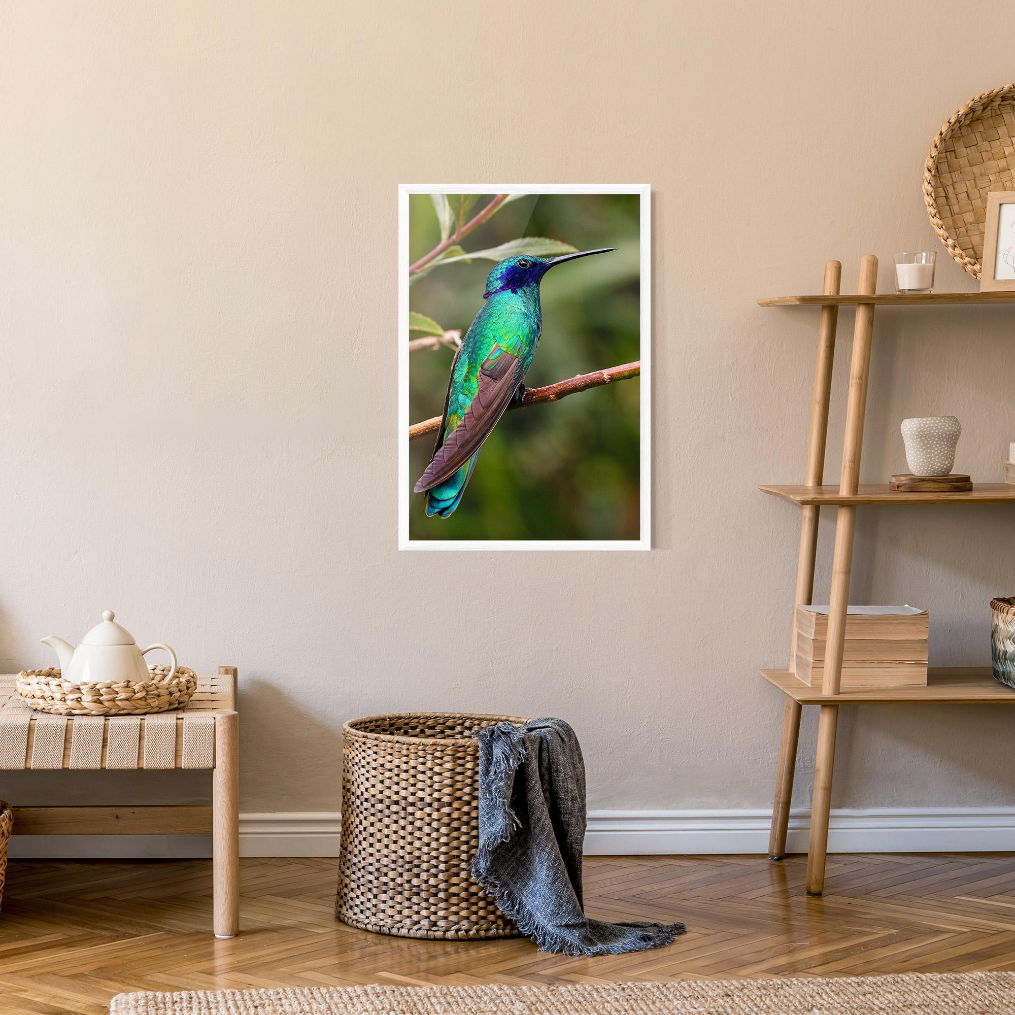 Poster Înrămat Green Bird mockup 9