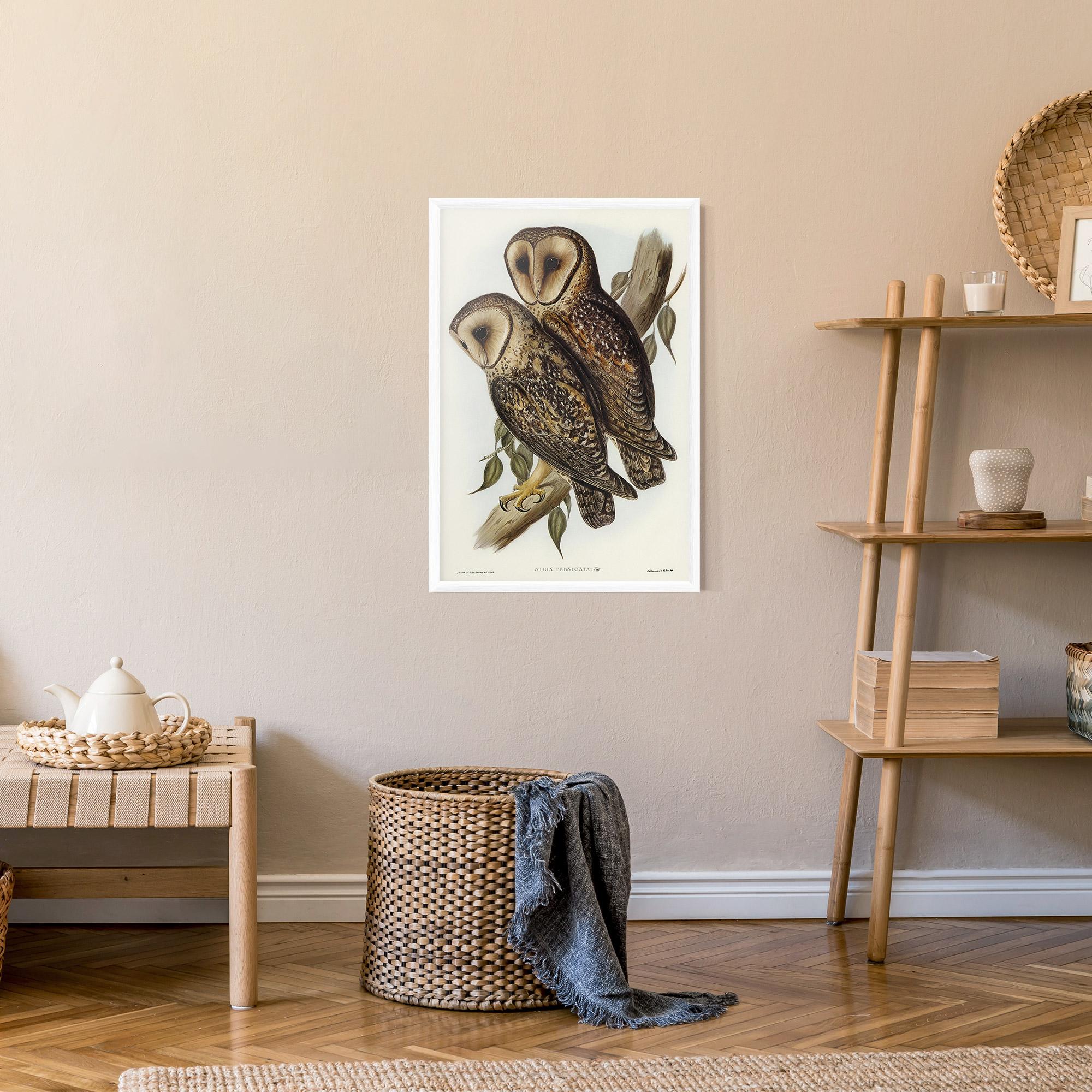 Poster Înrămat Owl Family mockup 9