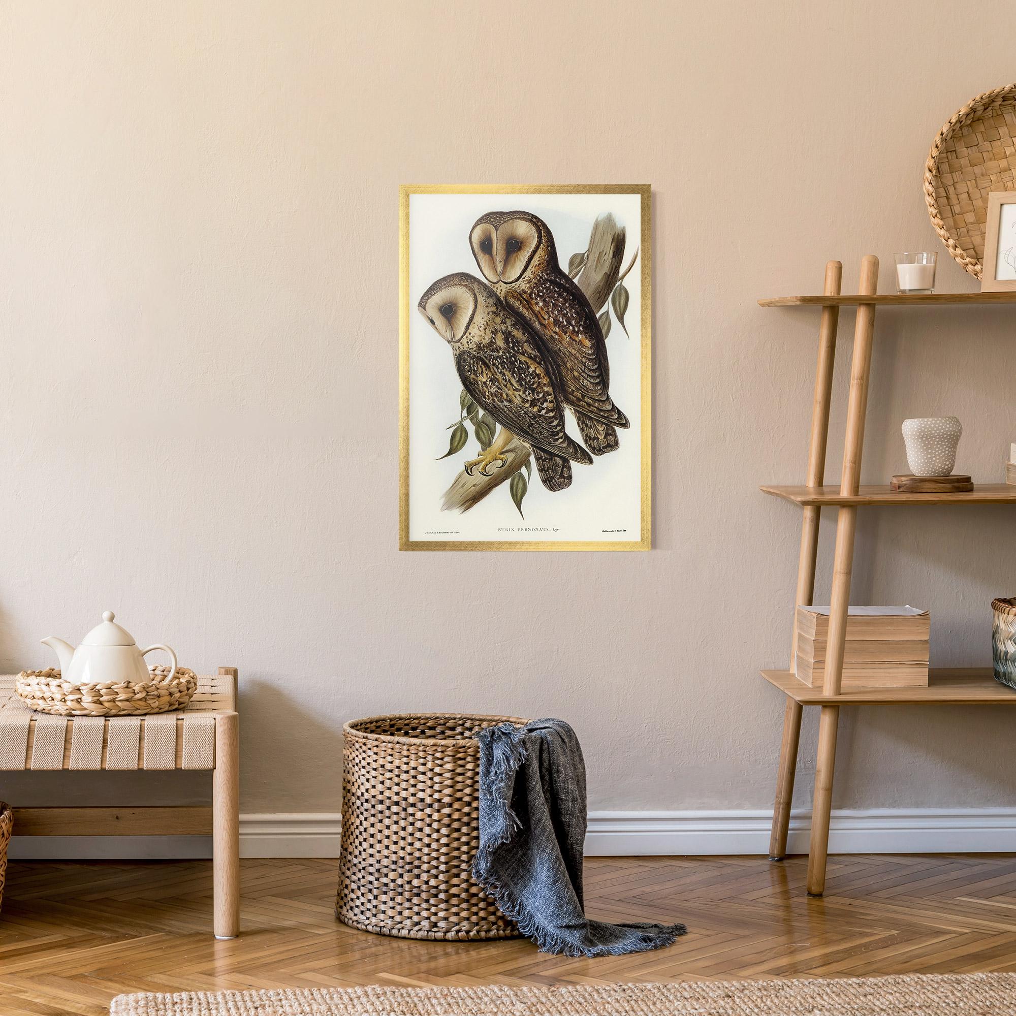 Poster Înrămat Owl Family mockup 9