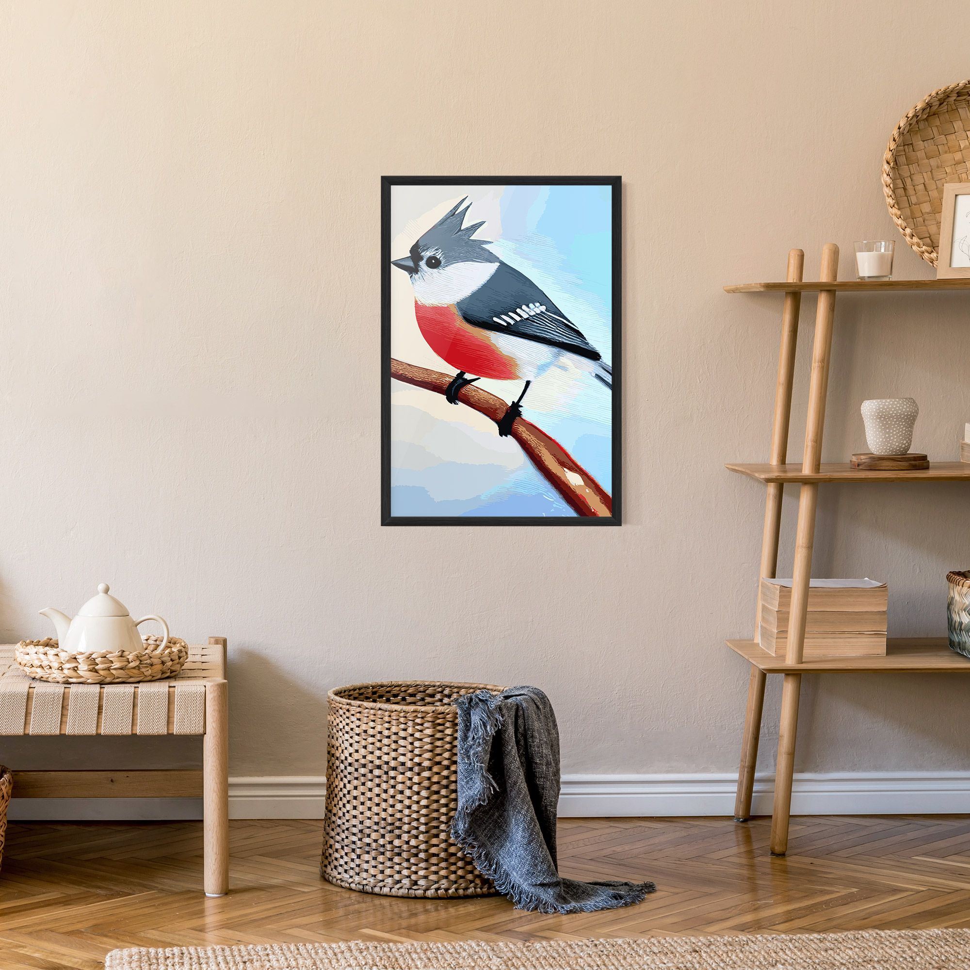 Blue Bird Painting mockup 9