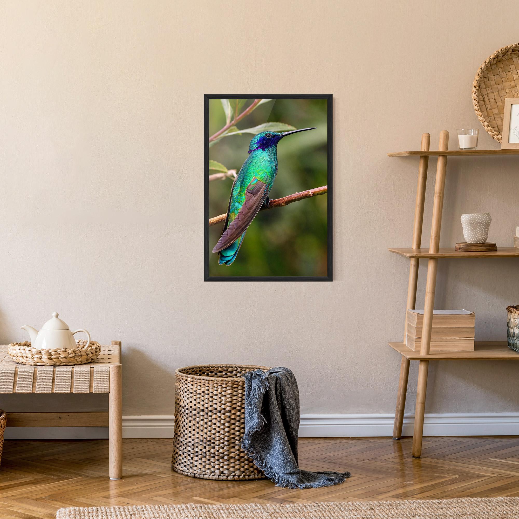 Poster Înrămat Green Bird mockup 9