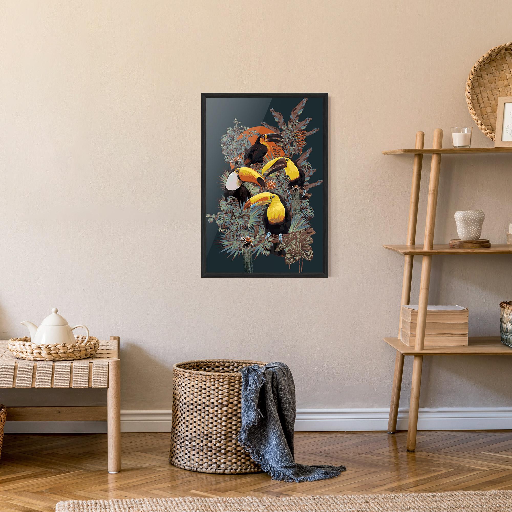 Poster Înrămat Toucan Birds mockup 9