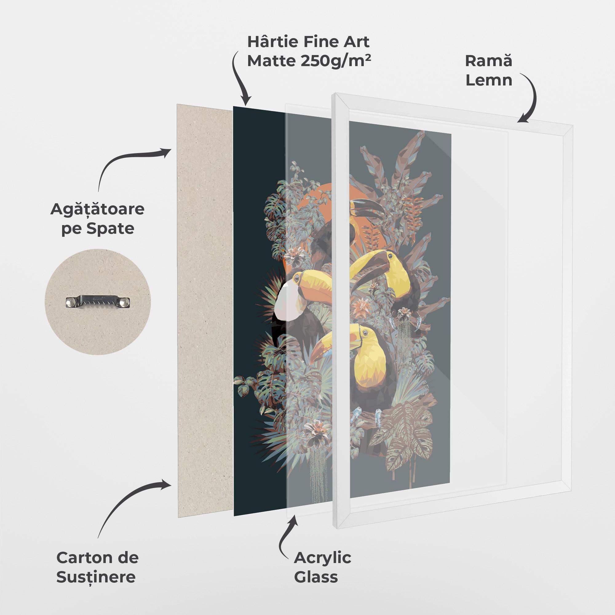 Poster Înrămat Toucan Birds mockup 1