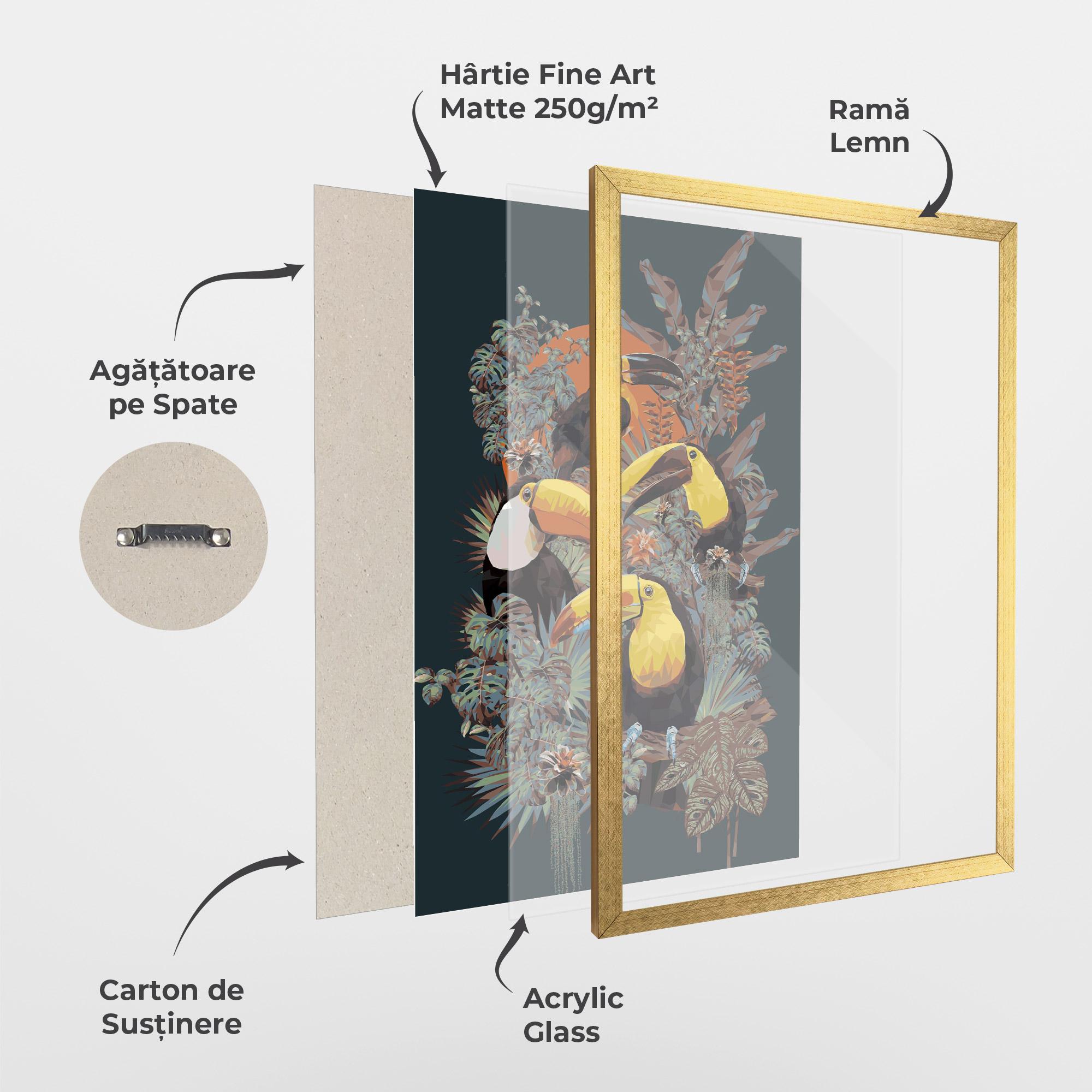 Poster Înrămat Toucan Birds mockup 1