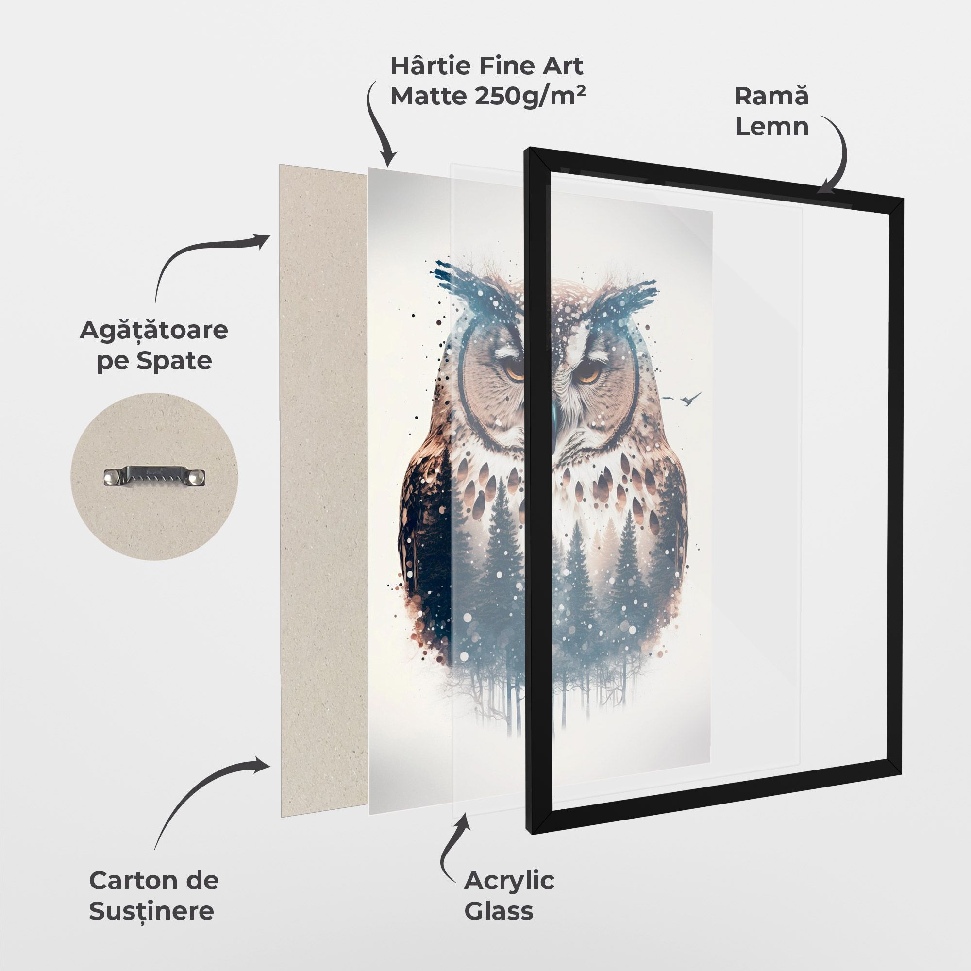 Owl Portrait mockup 1