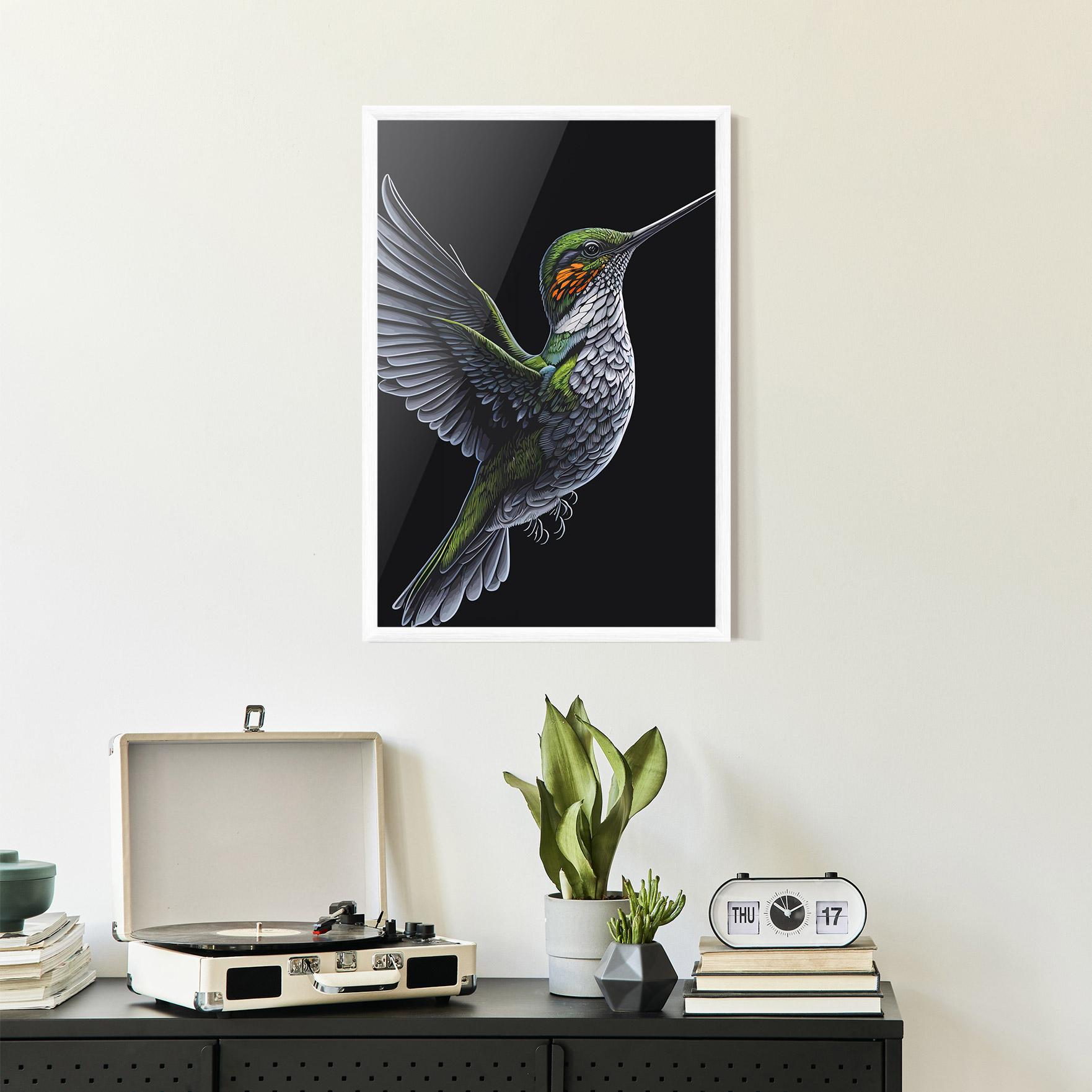 Poster Înrămat Hummingbird mockup 2