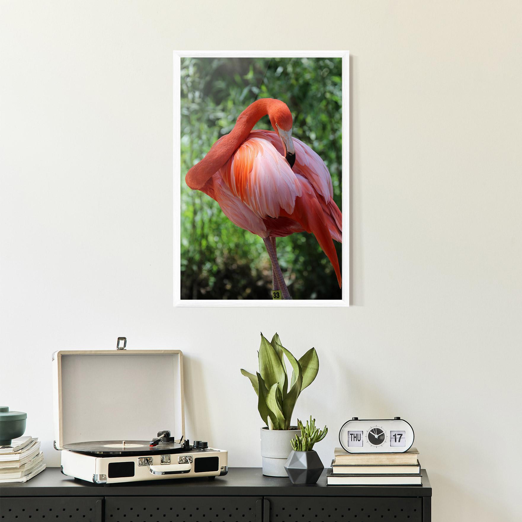 Poster Înrămat Red Flamingo mockup 2