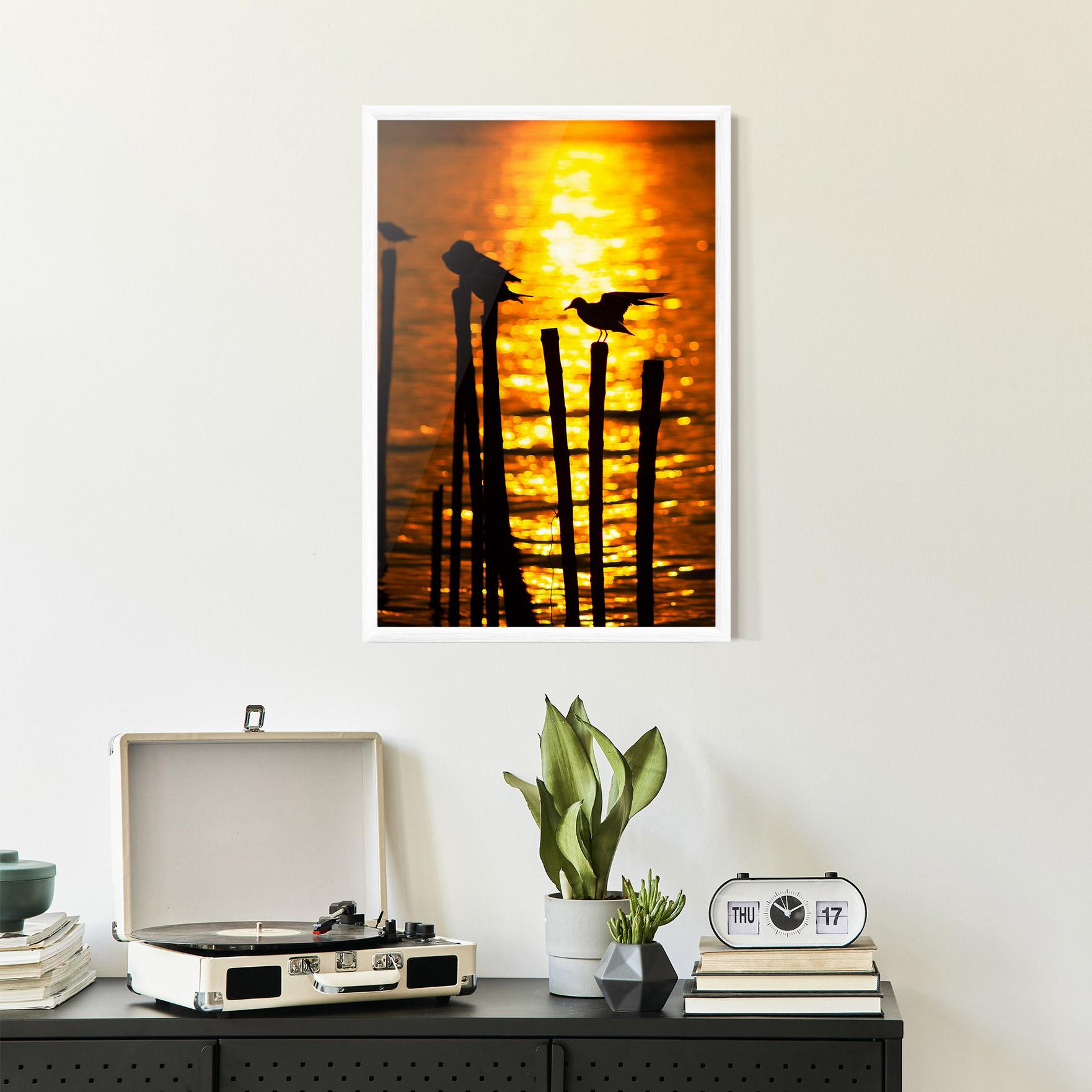 Poster Înrămat Silhouettes Birds mockup 2
