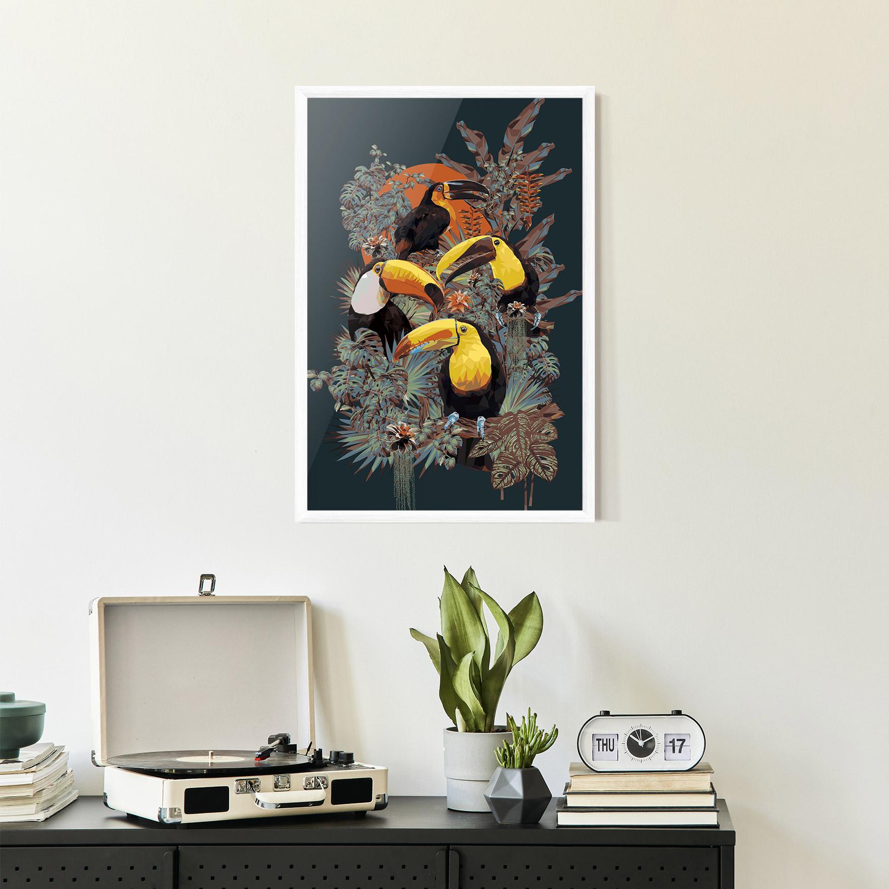 Poster Înrămat Toucan Birds mockup 2