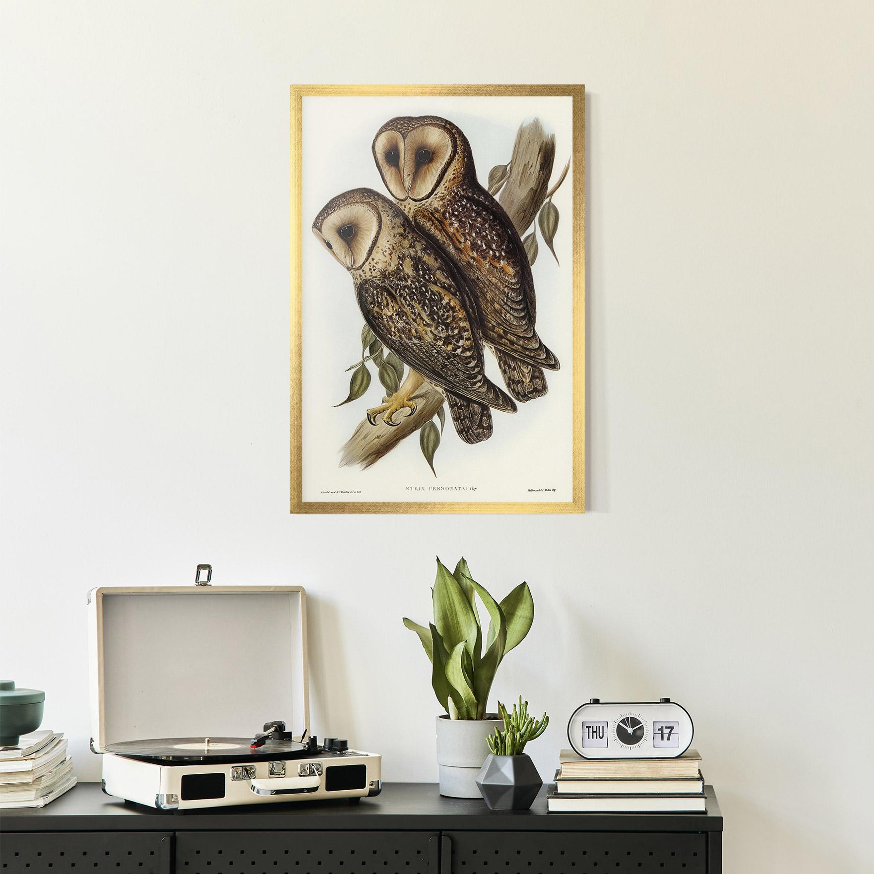 Poster Înrămat Owl Family mockup 2