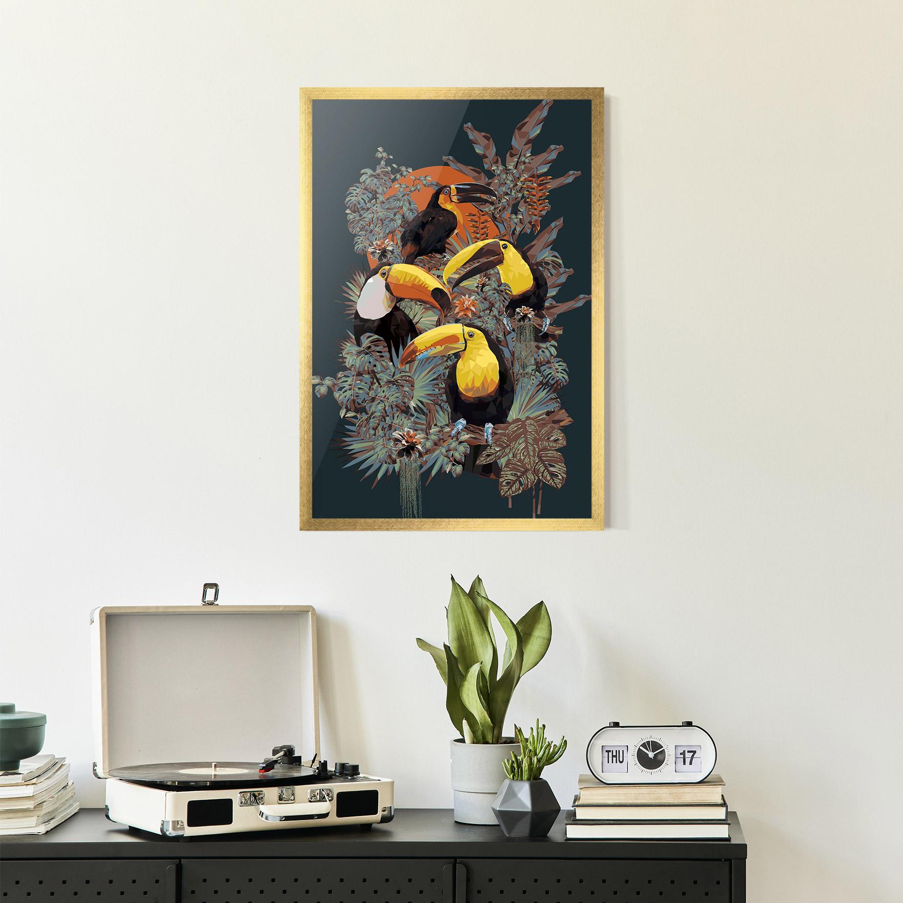 Poster Înrămat Toucan Birds mockup 2