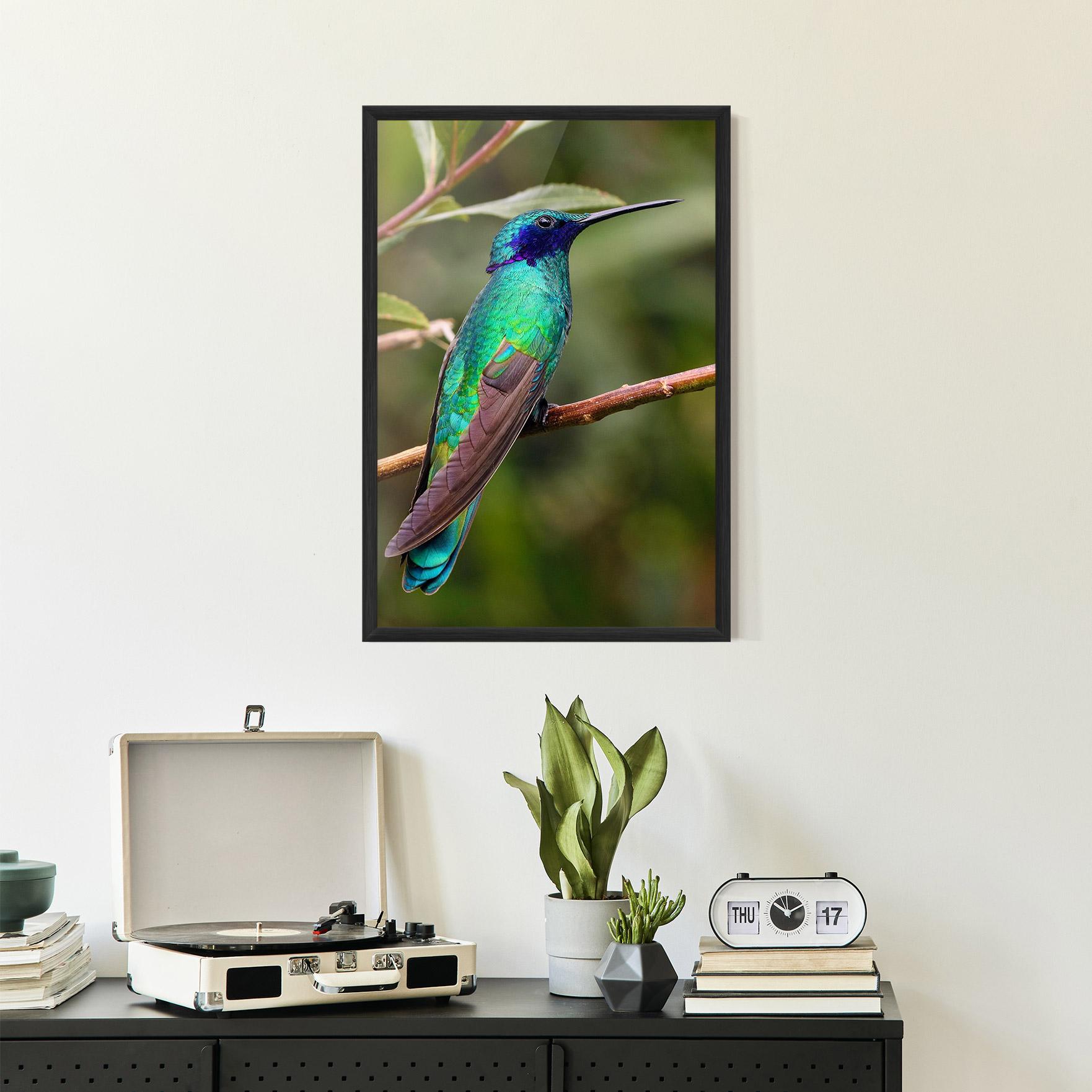 Poster Înrămat Green Bird mockup 2