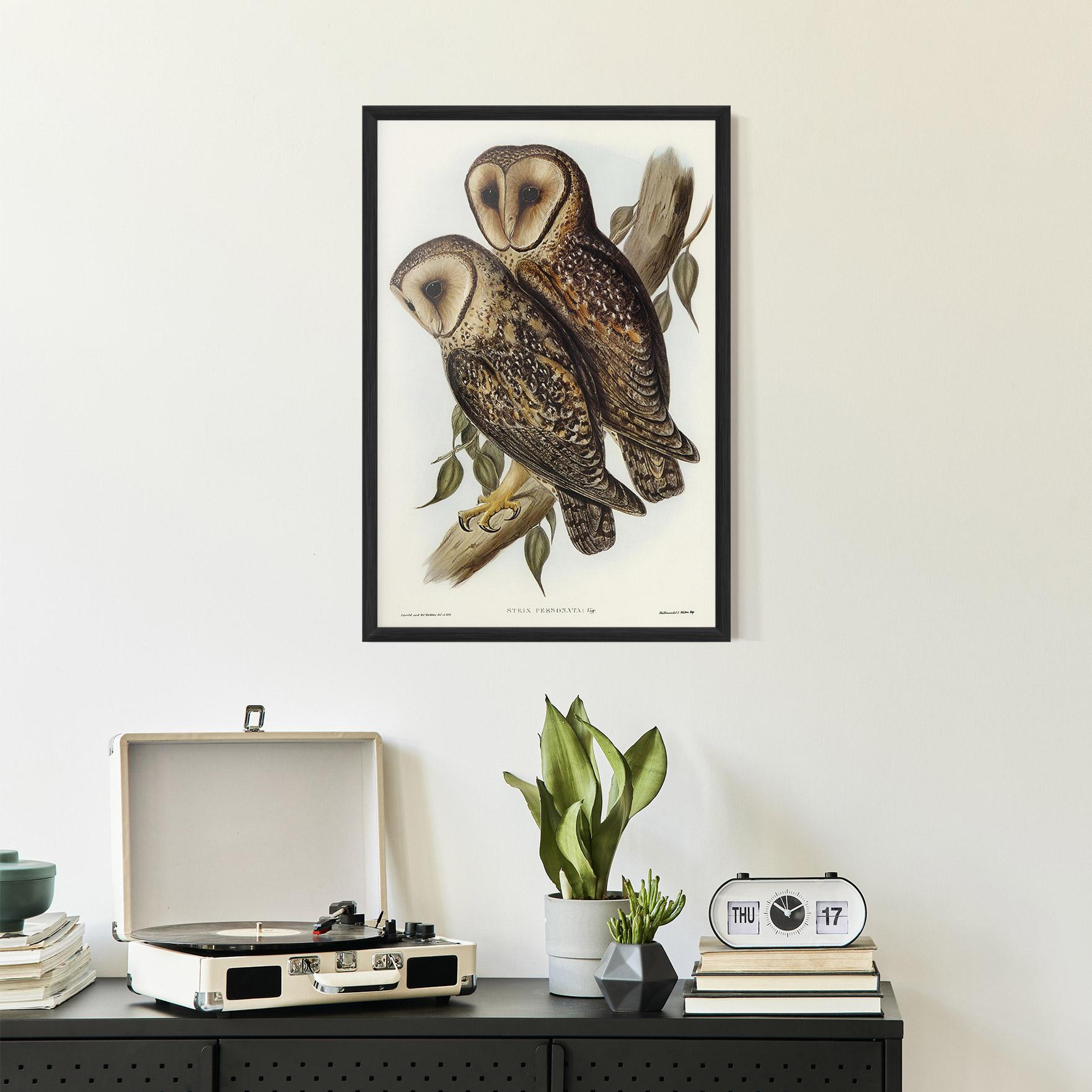 Poster Înrămat Owl Family mockup 2
