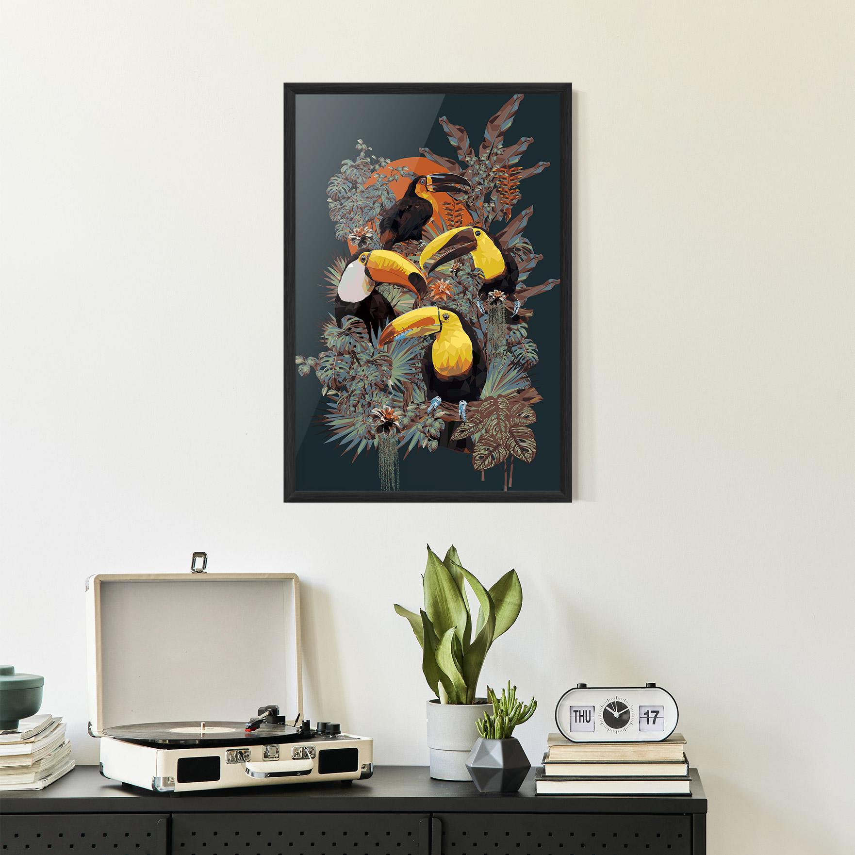 Poster Înrămat Toucan Birds mockup 2
