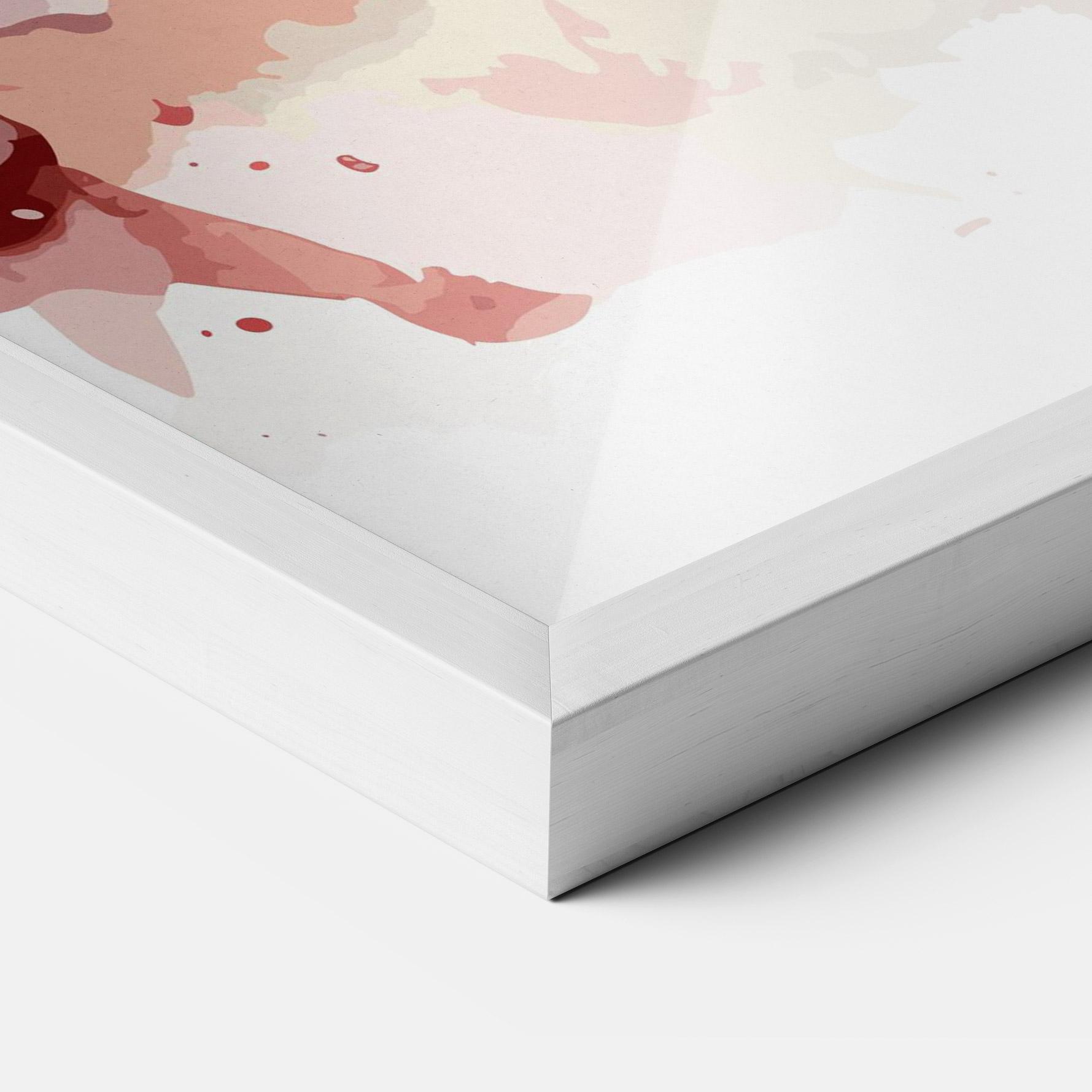 Poster Înrămat Beautiful Parrot mockup 3