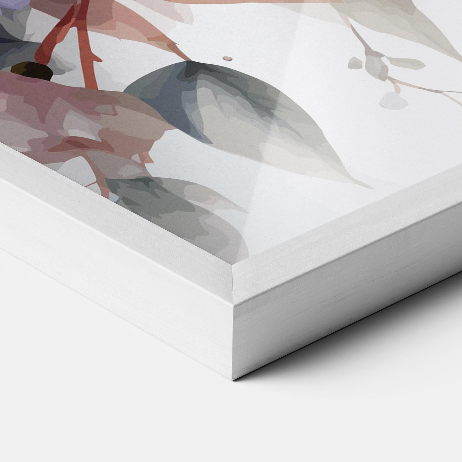 Poster Înrămat Bird Pretty Blue mockup 3