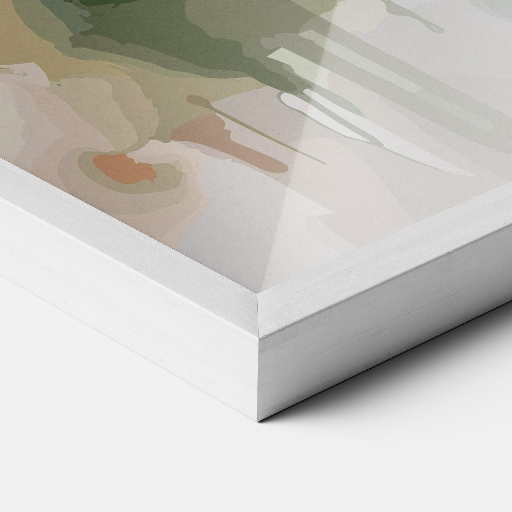 Poster Înrămat Blue Pretty Bird mockup 3