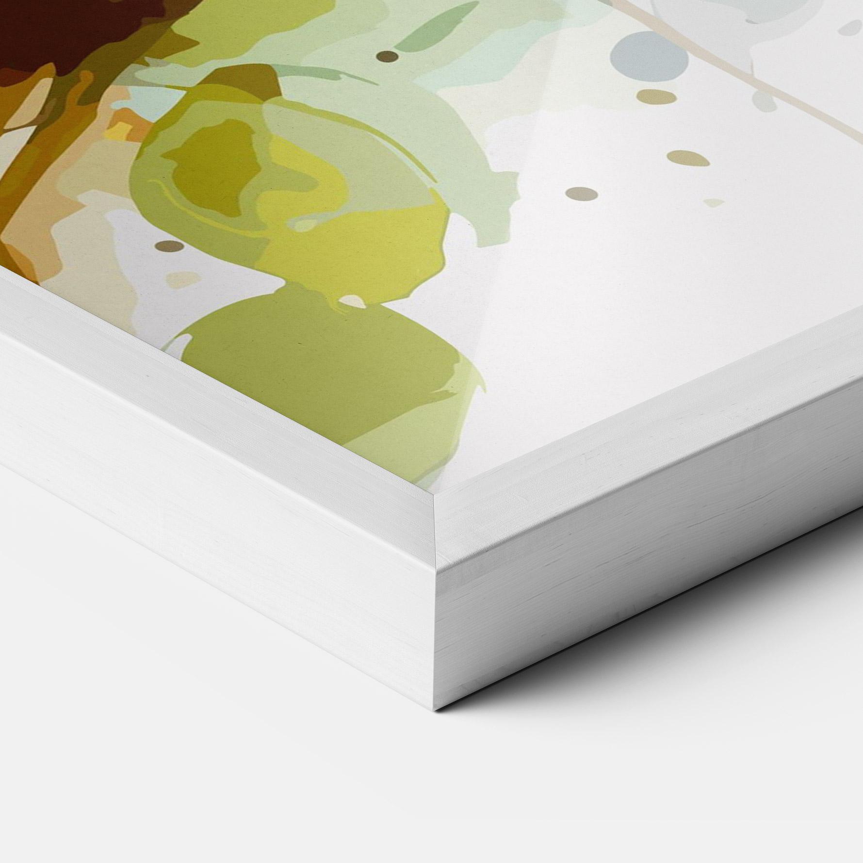 Poster Înrămat Pretty Blue Bird mockup 3