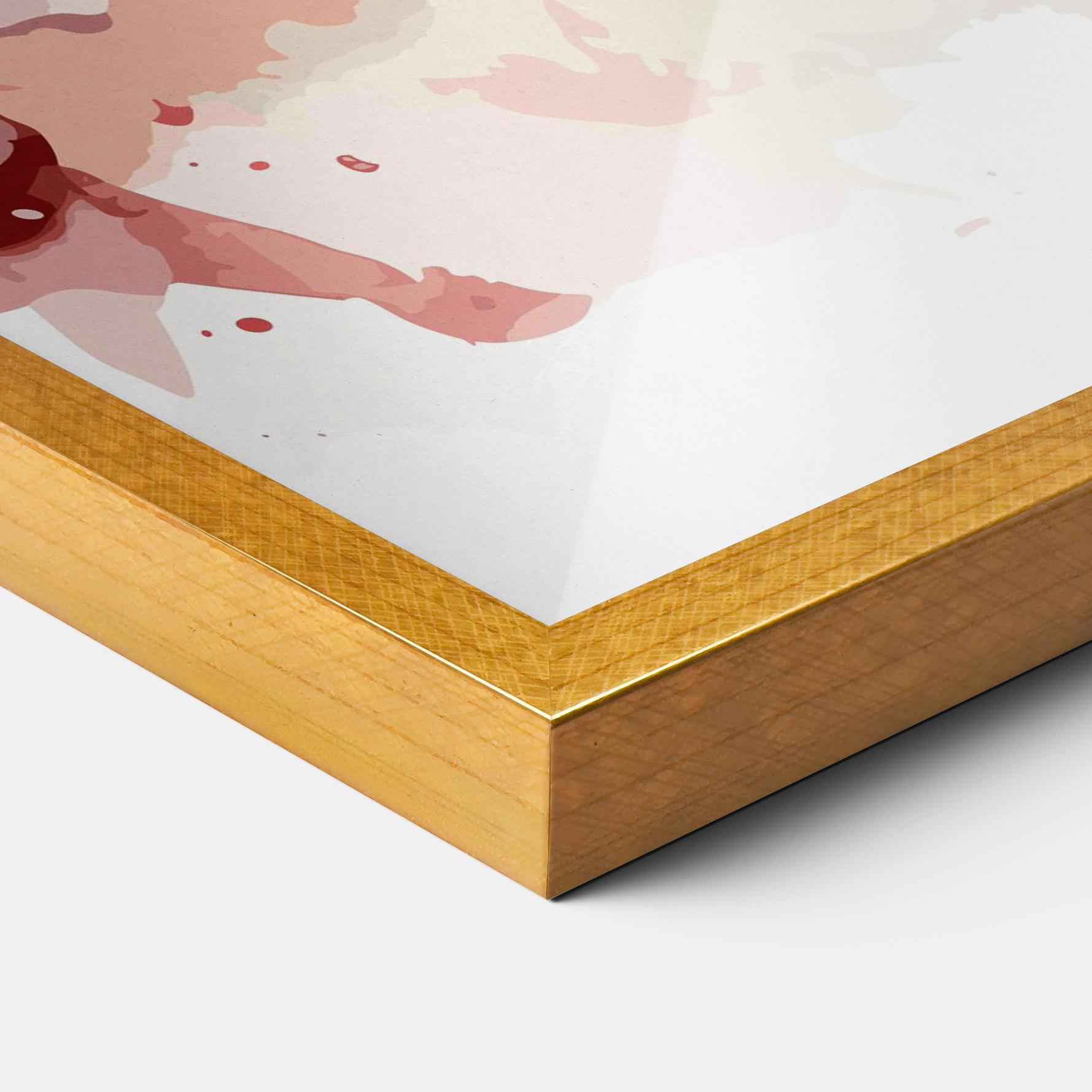 Poster Înrămat Beautiful Parrot mockup 3