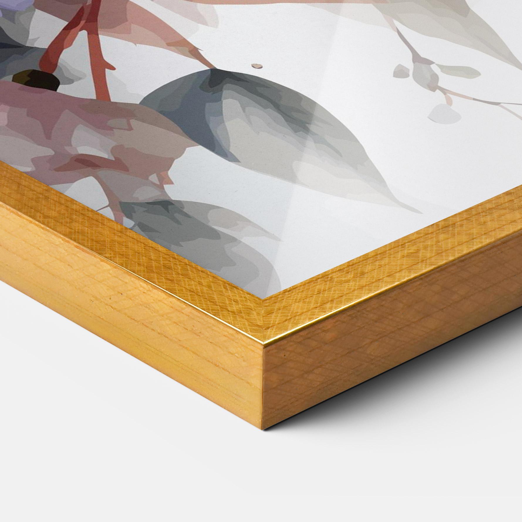 Poster Înrămat Bird Pretty Blue mockup 3