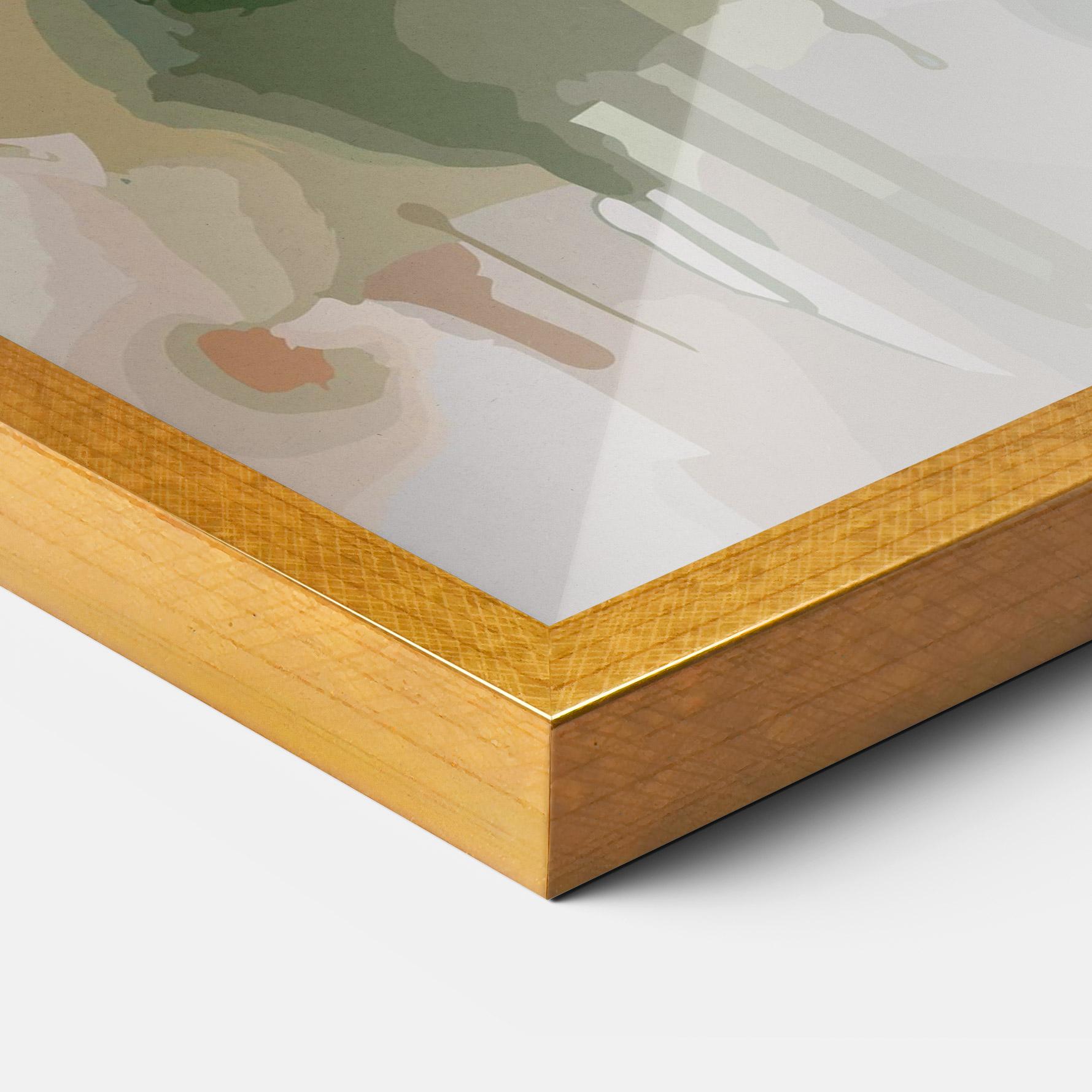 Poster Înrămat Blue Pretty Bird mockup 3