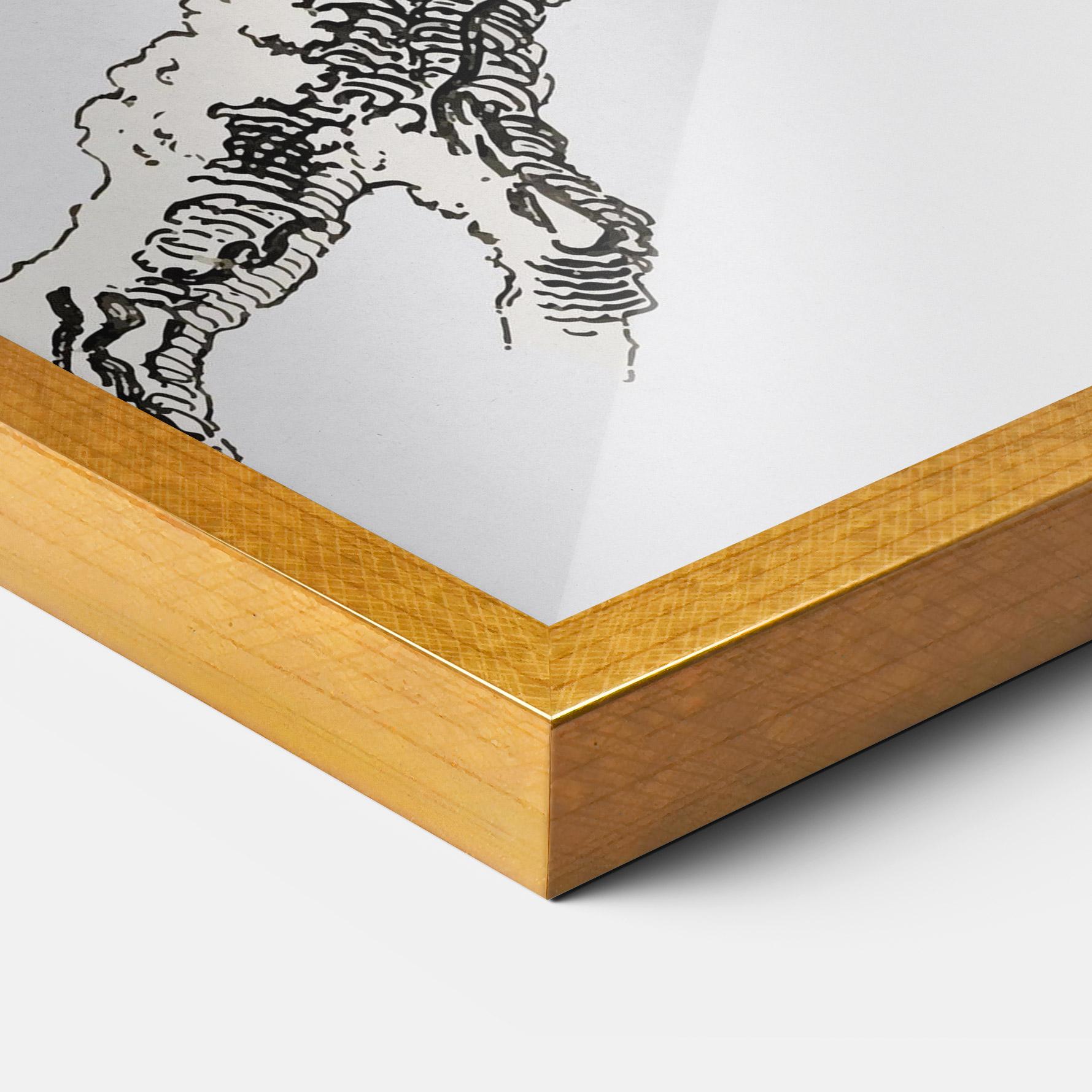 Poster Înrămat Yellow Owl mockup 3