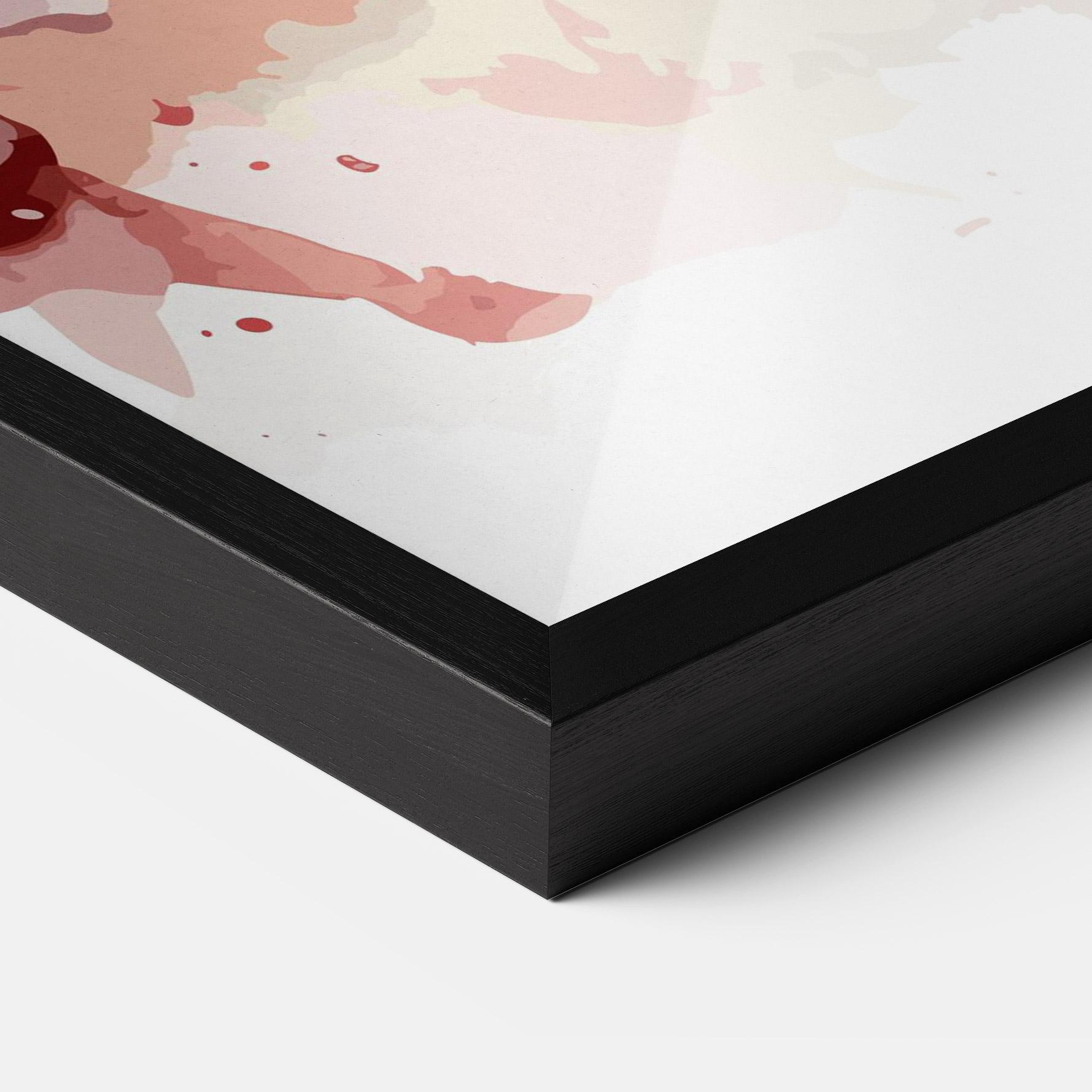 Poster Înrămat Beautiful Parrot mockup 3