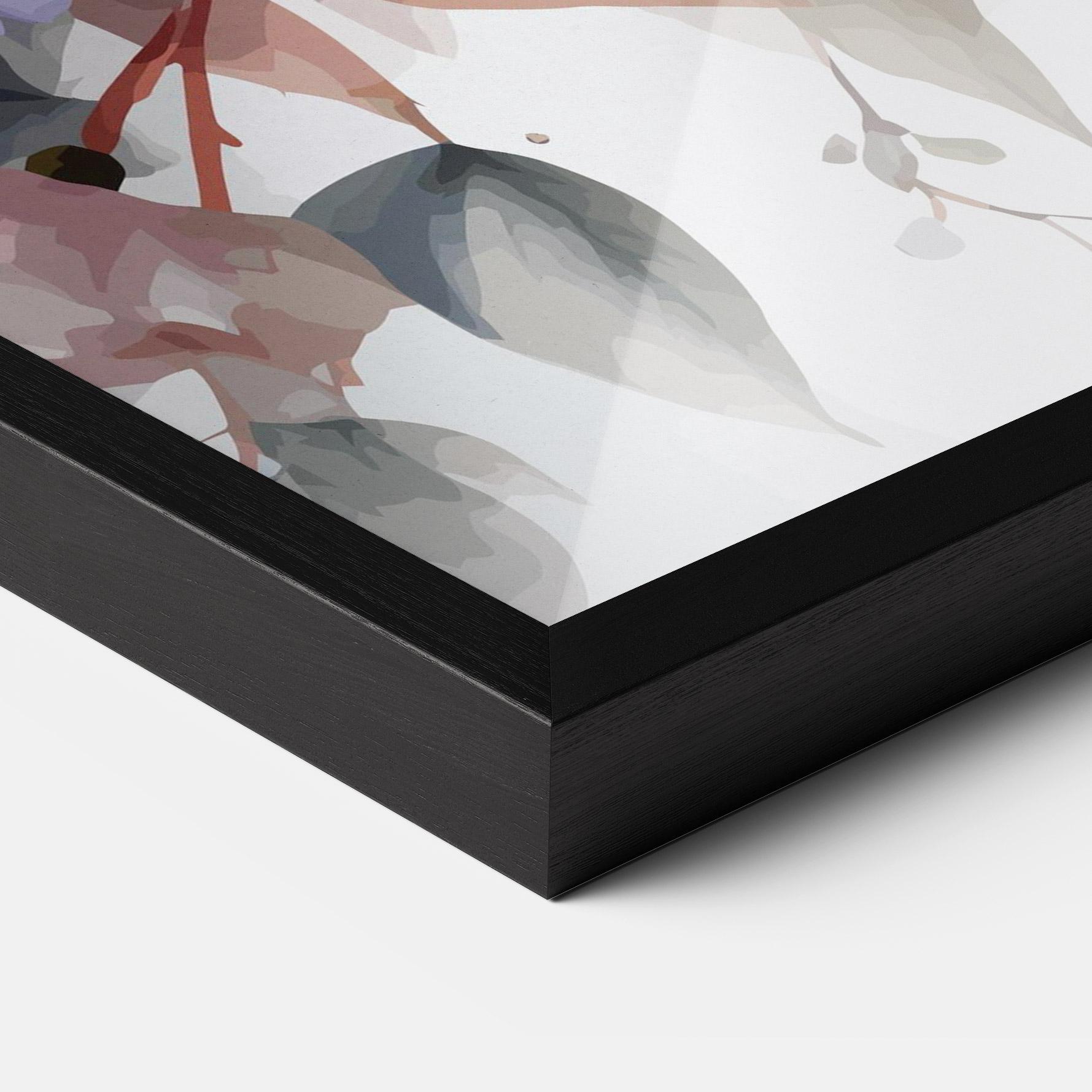 Poster Înrămat Bird Pretty Blue mockup 3