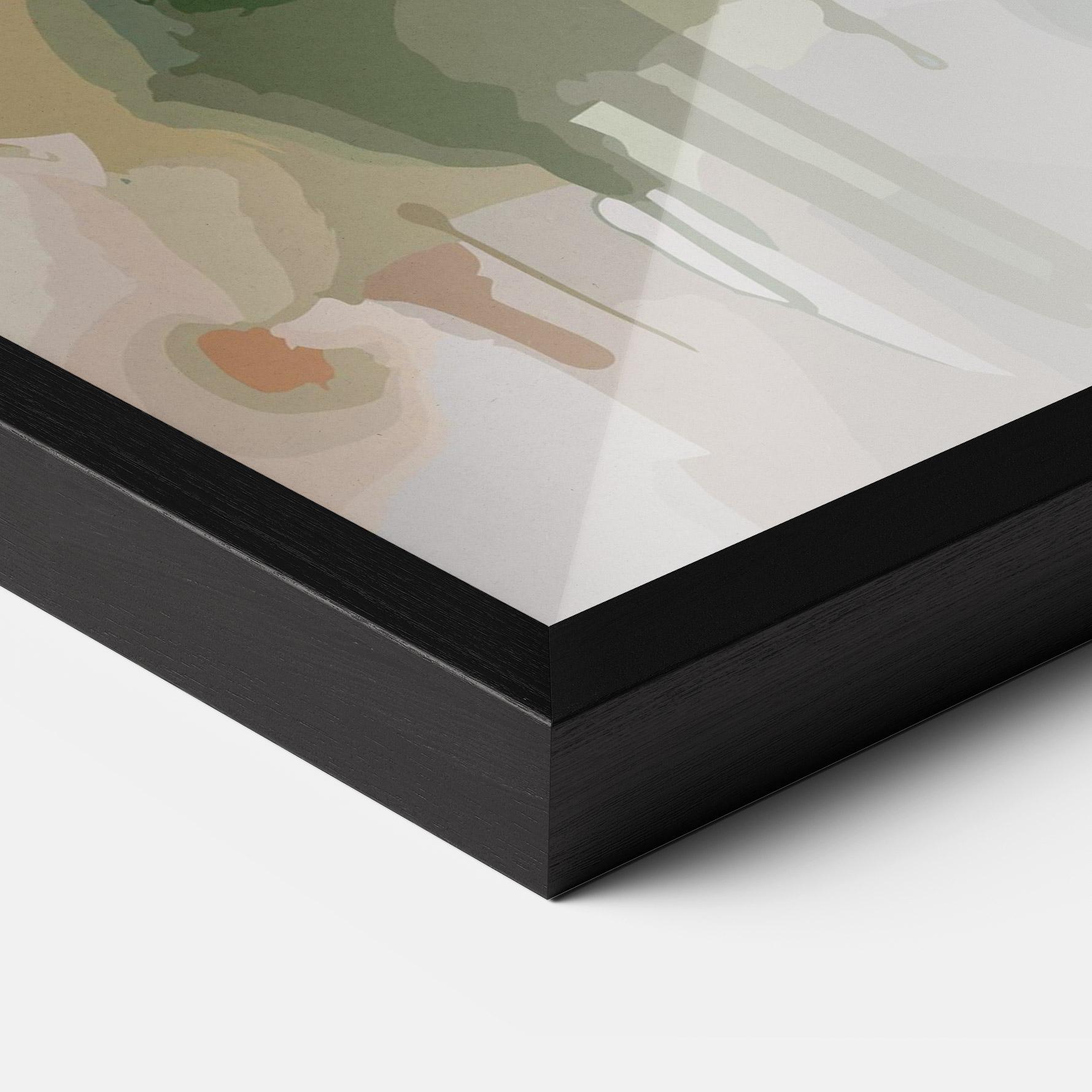 Poster Înrămat Blue Pretty Bird mockup 3