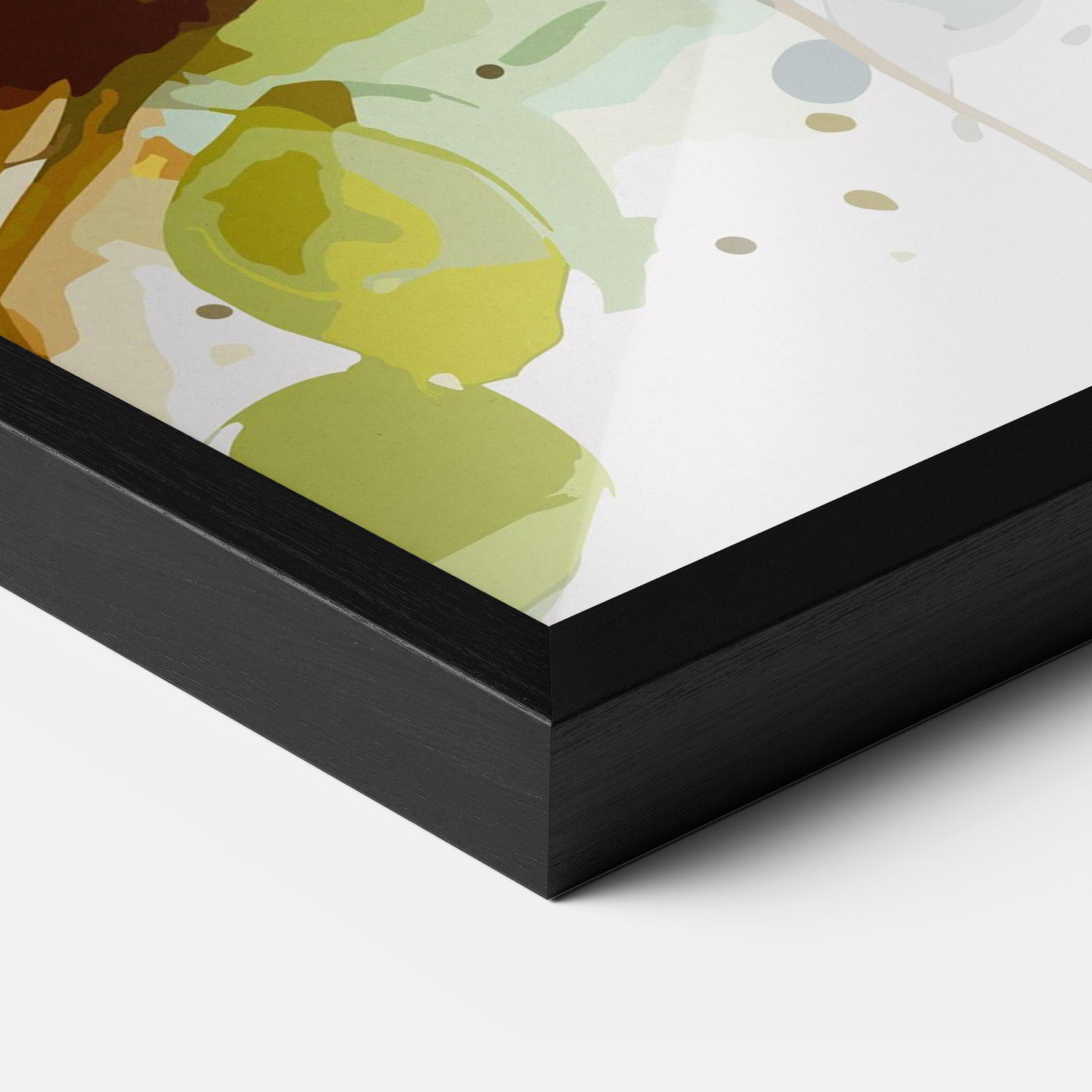 Poster Înrămat Pretty Blue Bird mockup 3