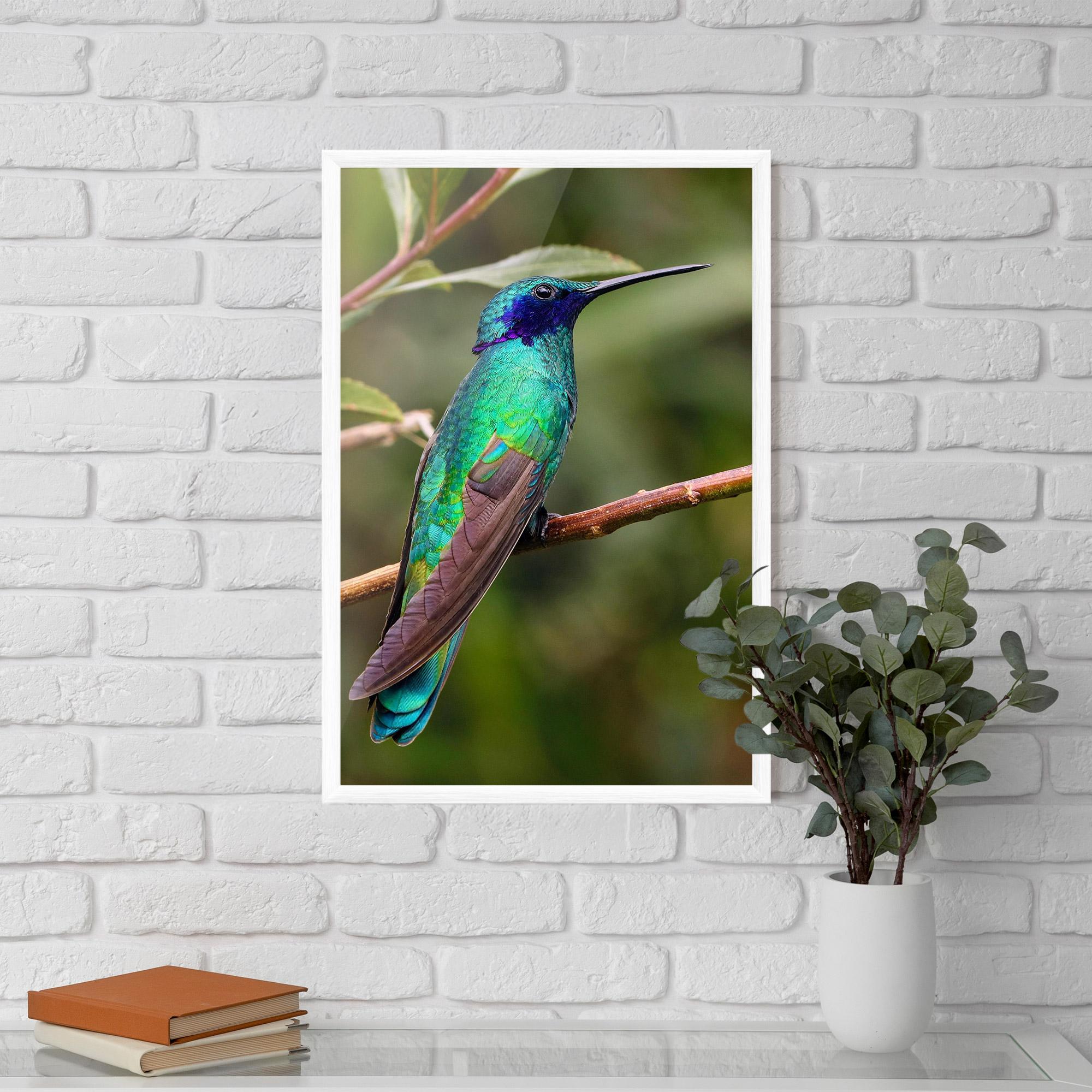 Poster Înrămat Green Bird mockup 5