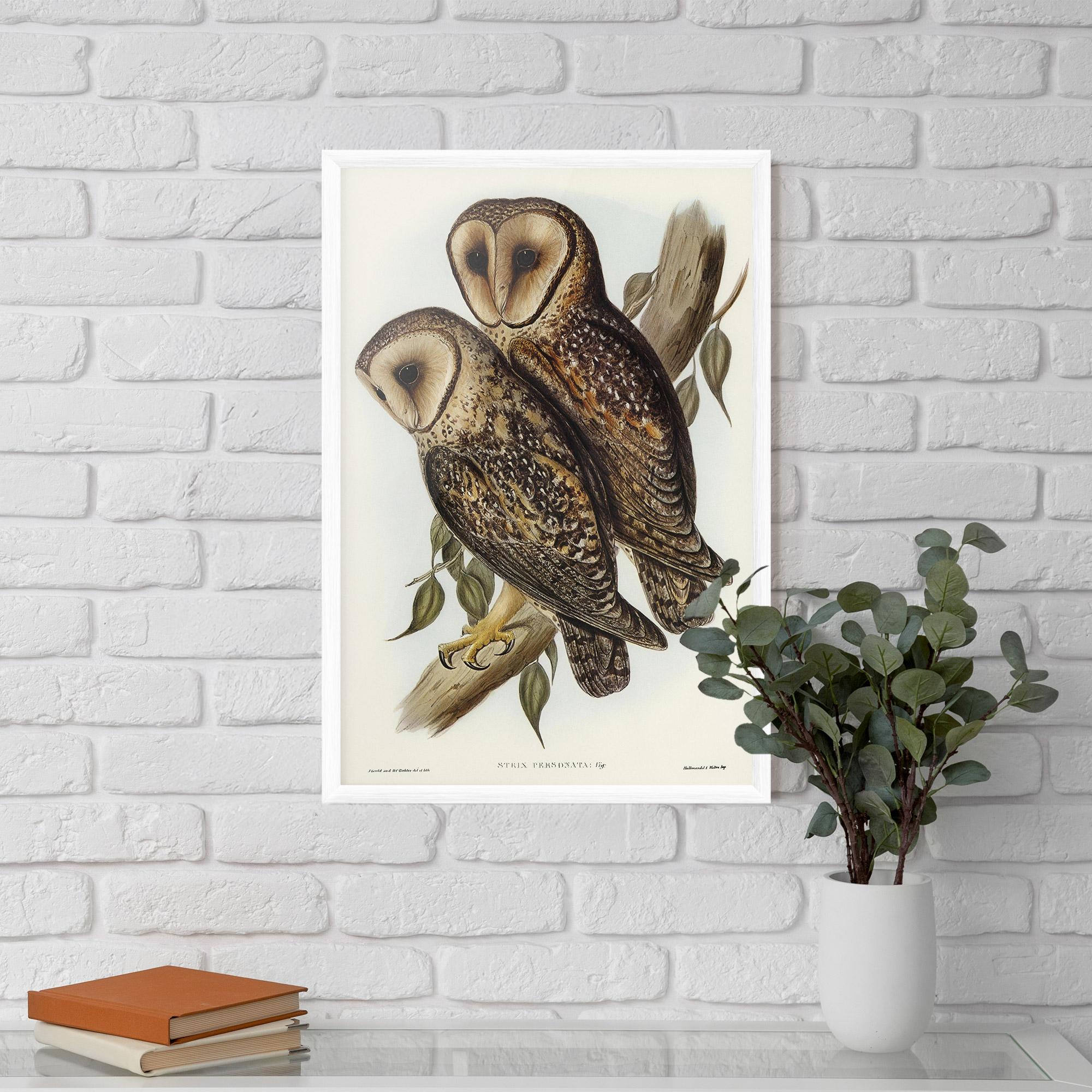 Poster Înrămat Owl Family mockup 5